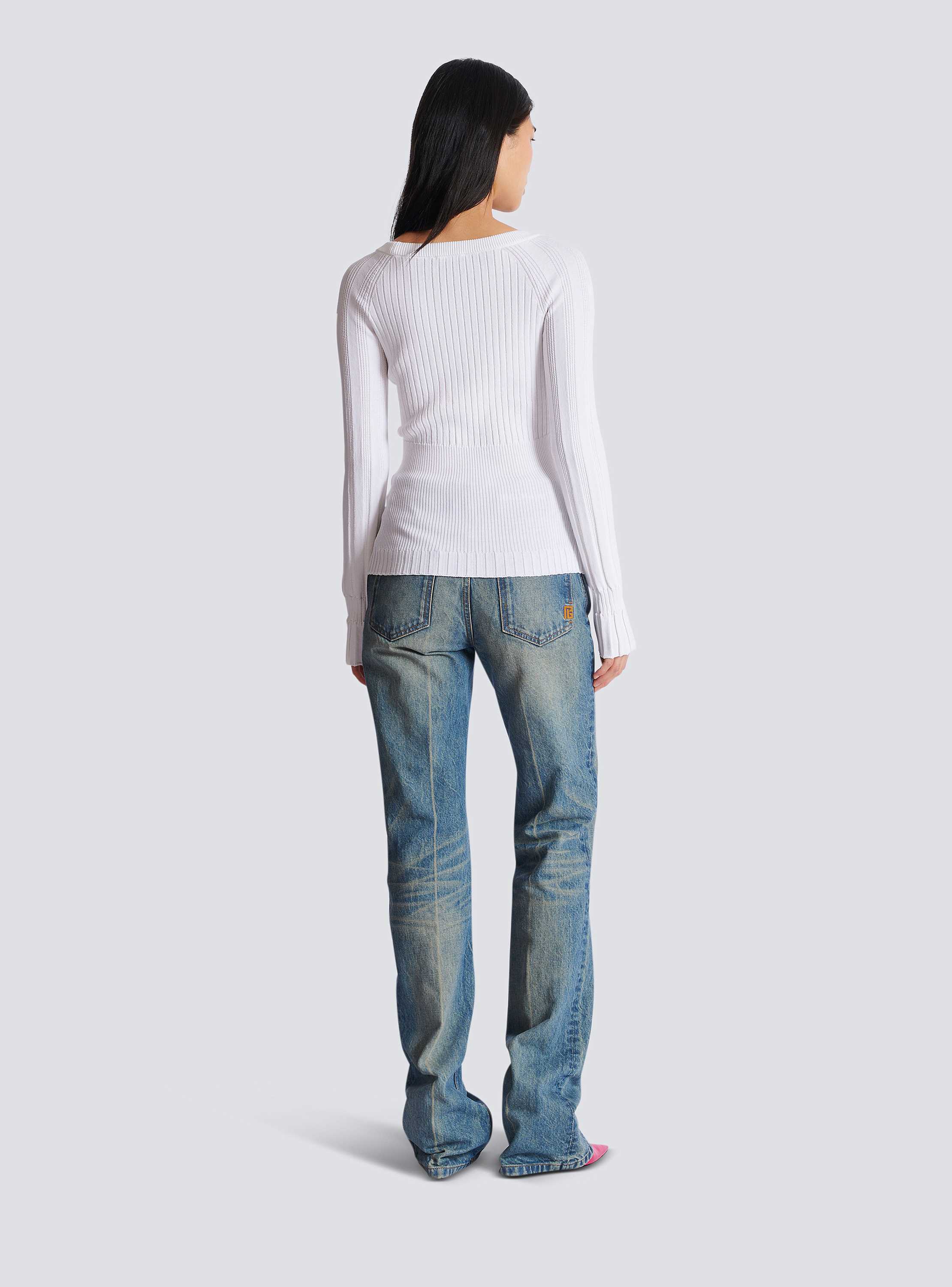 Knit top with buttons