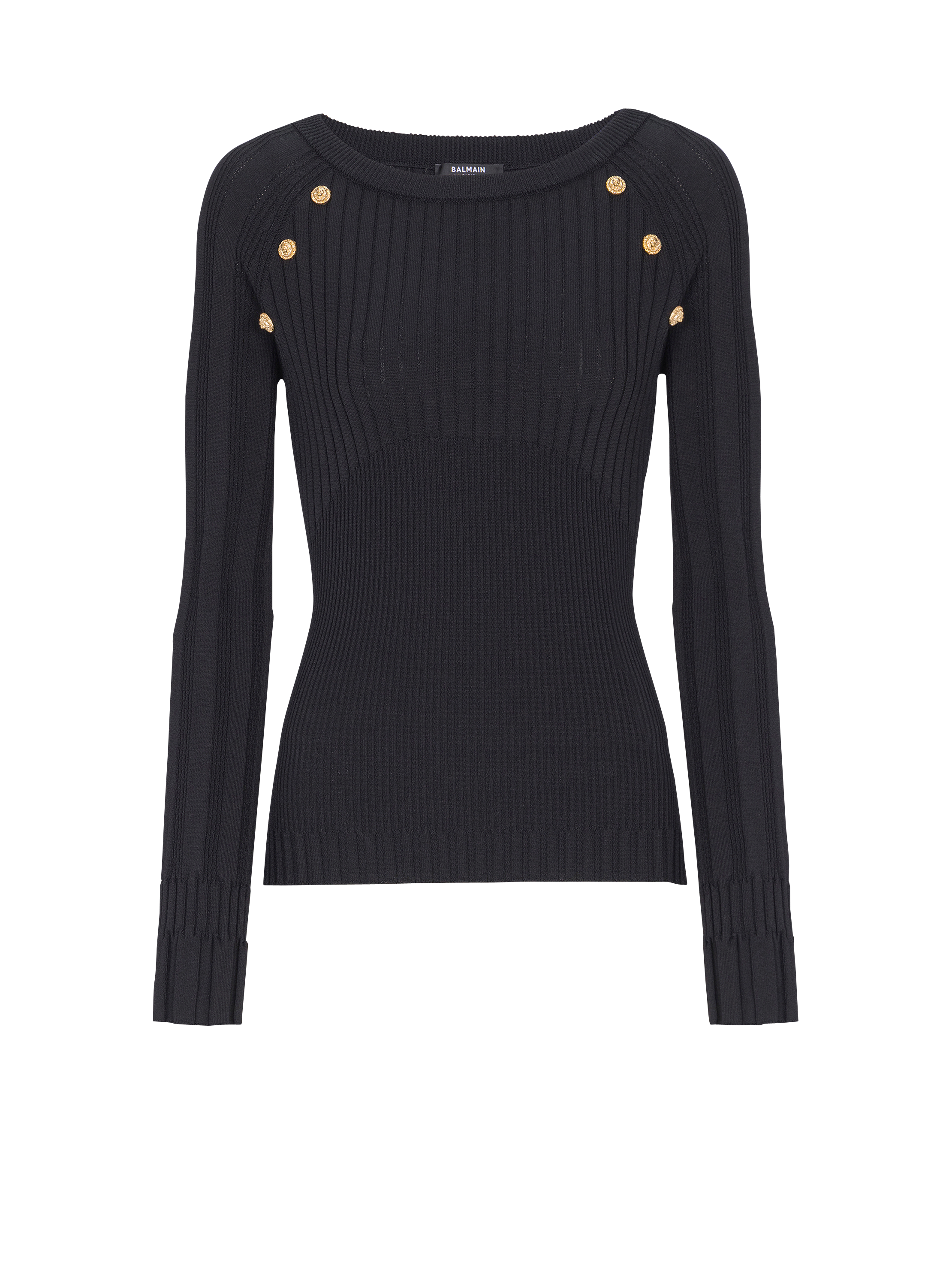 Knit top with buttons