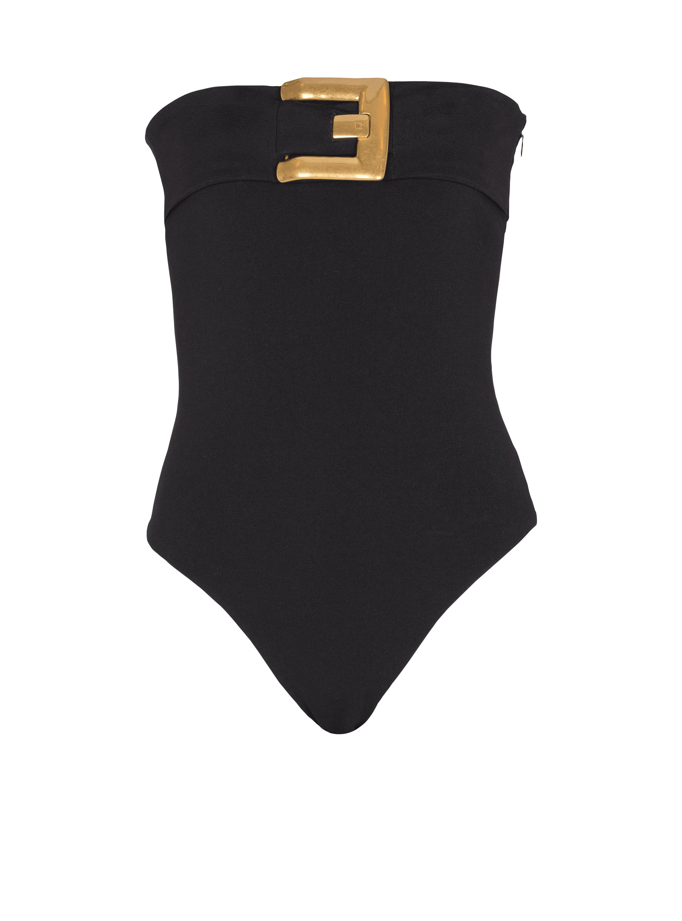 Crepe bustier bodysuit with belt detail