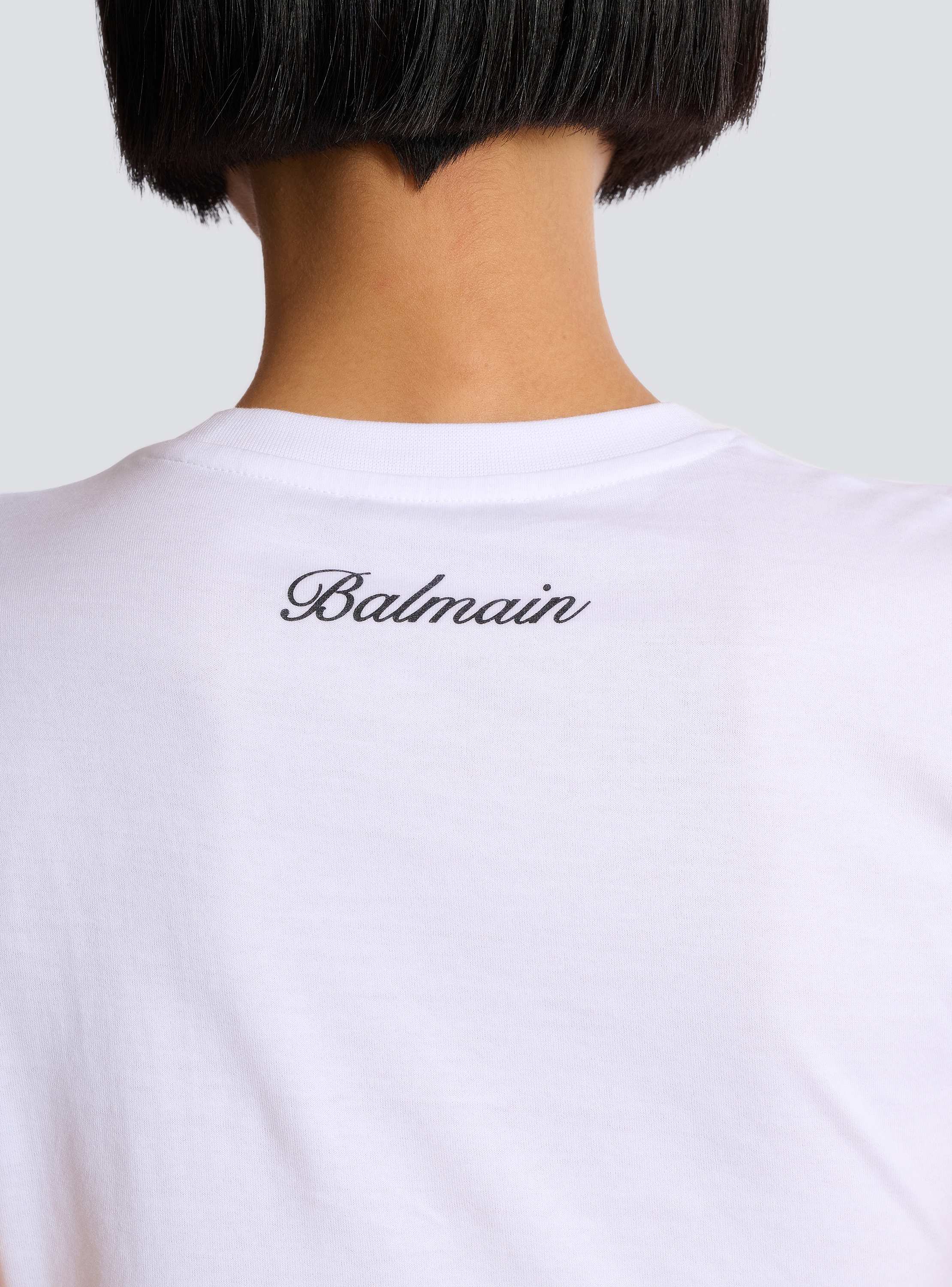 Draped T-shirt with buttons