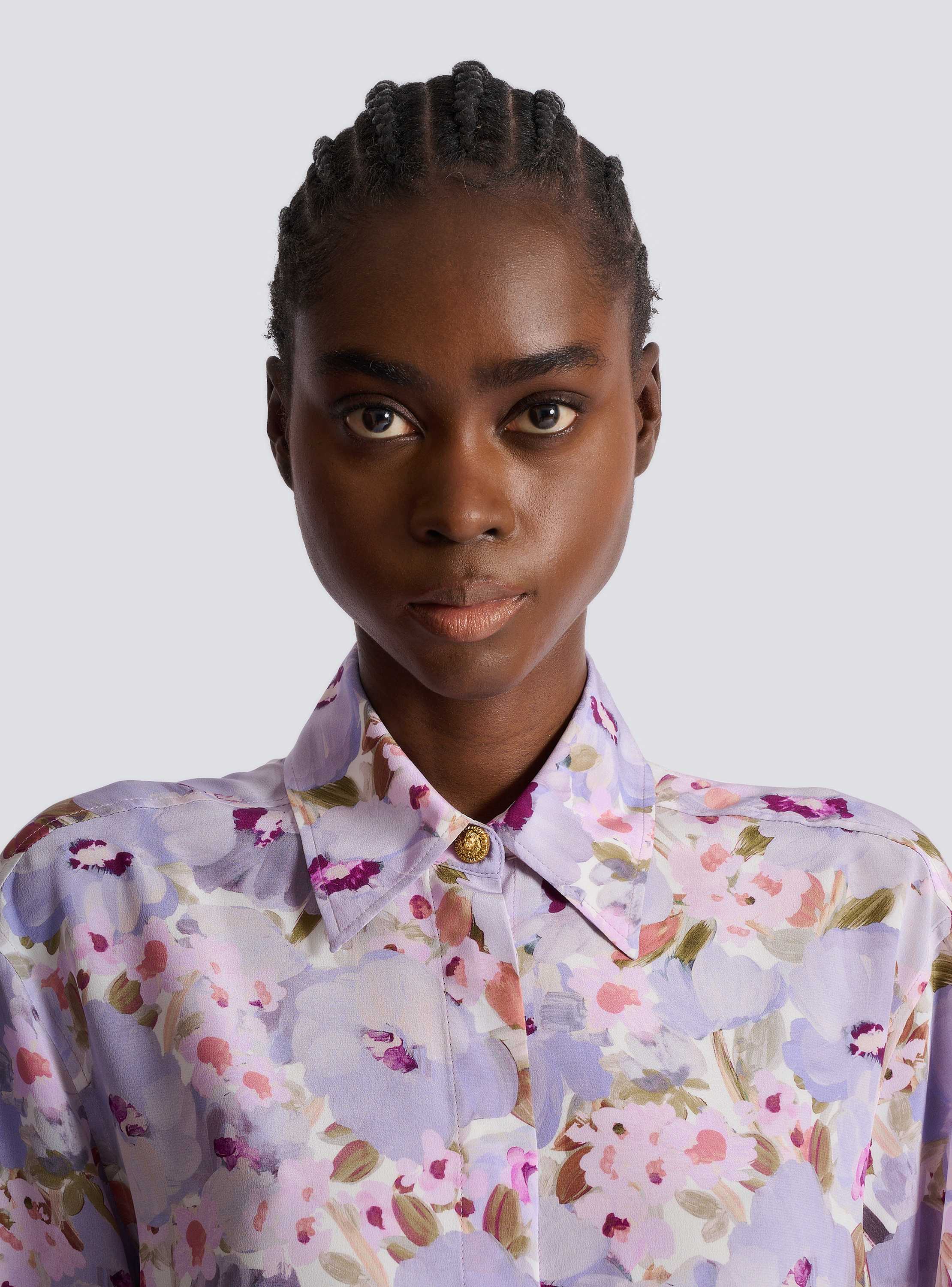 Printed cotton poplin shirt