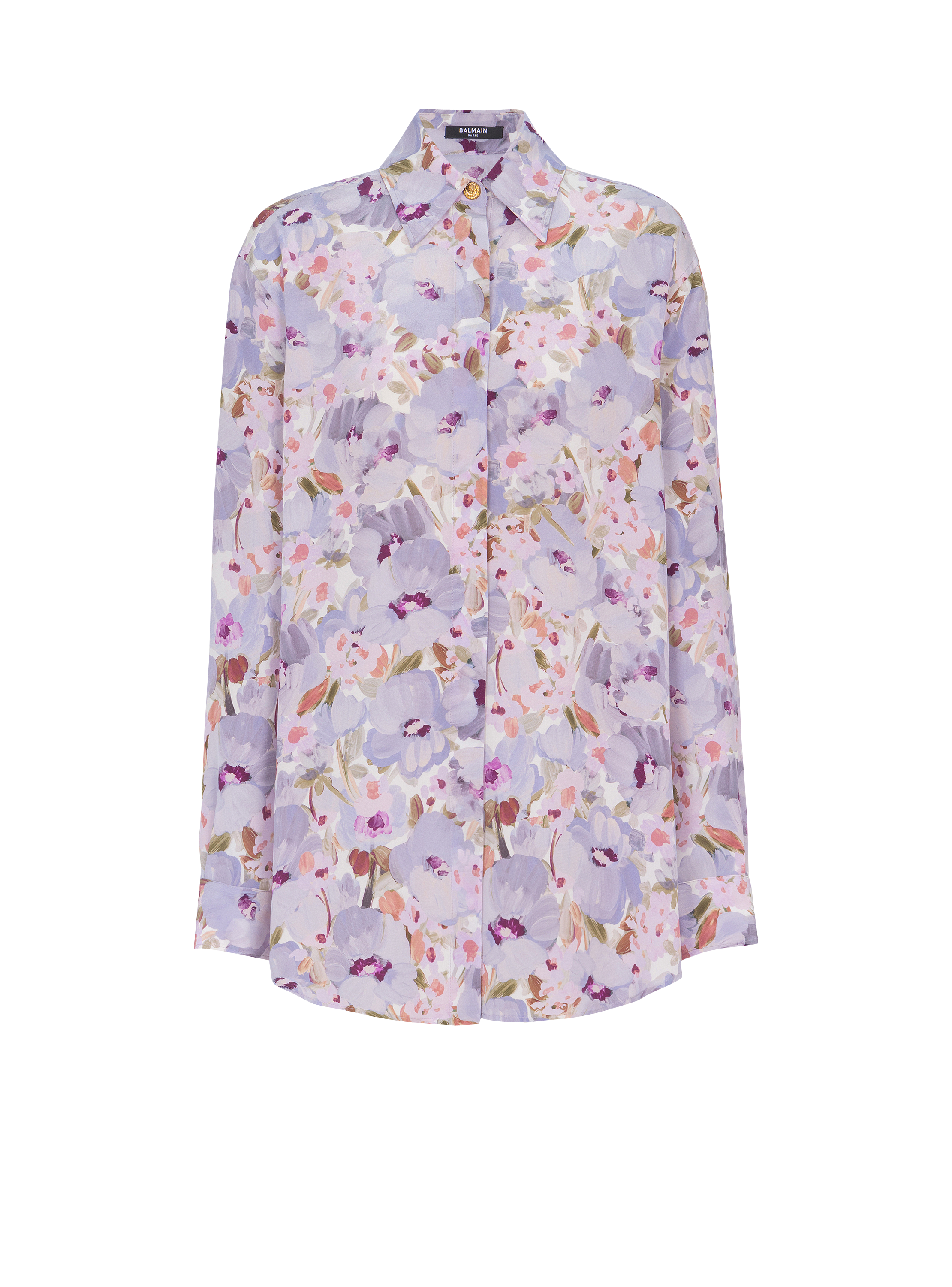 Printed cotton poplin shirt
