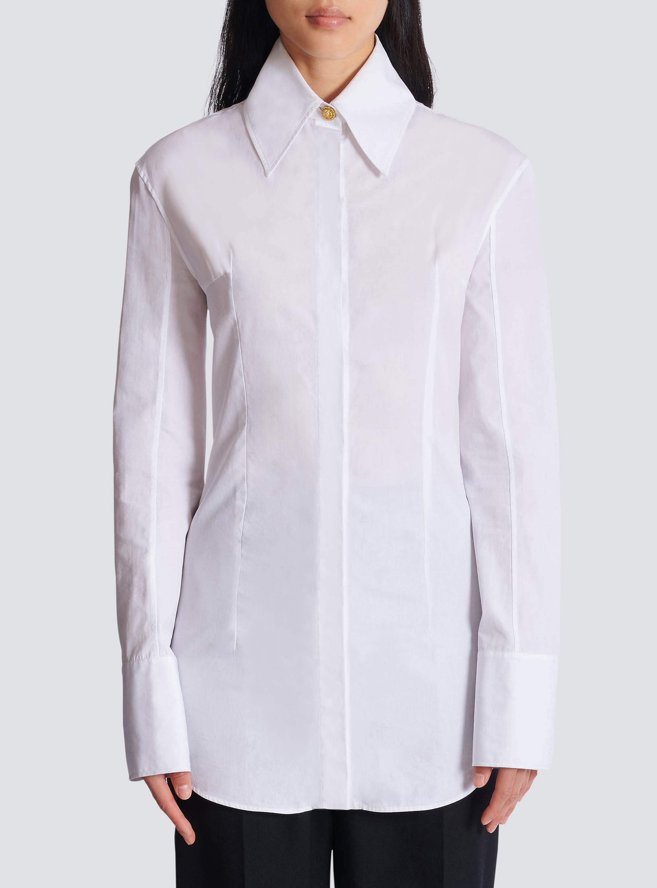 コットンポプリン シャツ