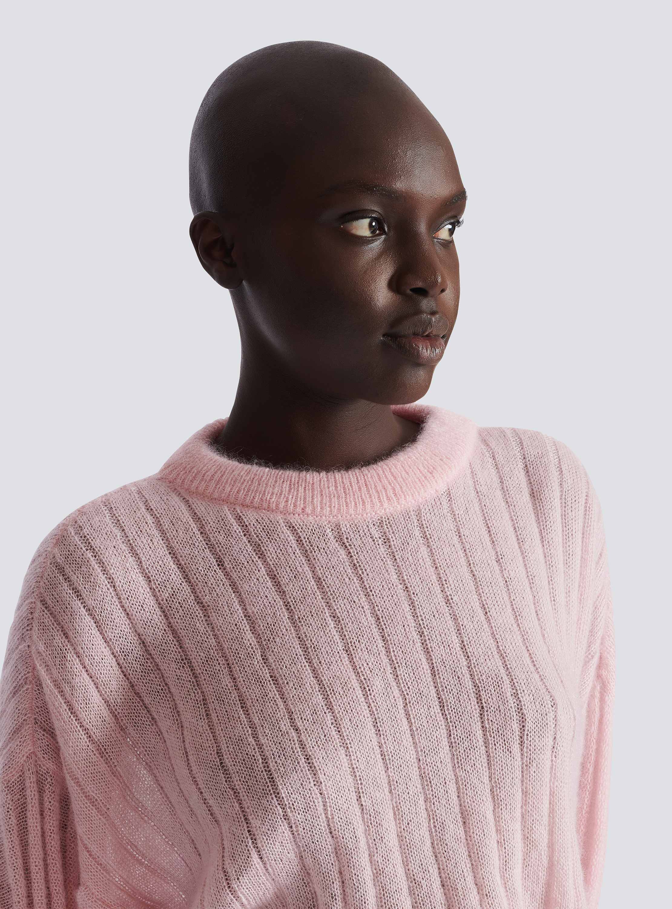 Cropped mohair jumper