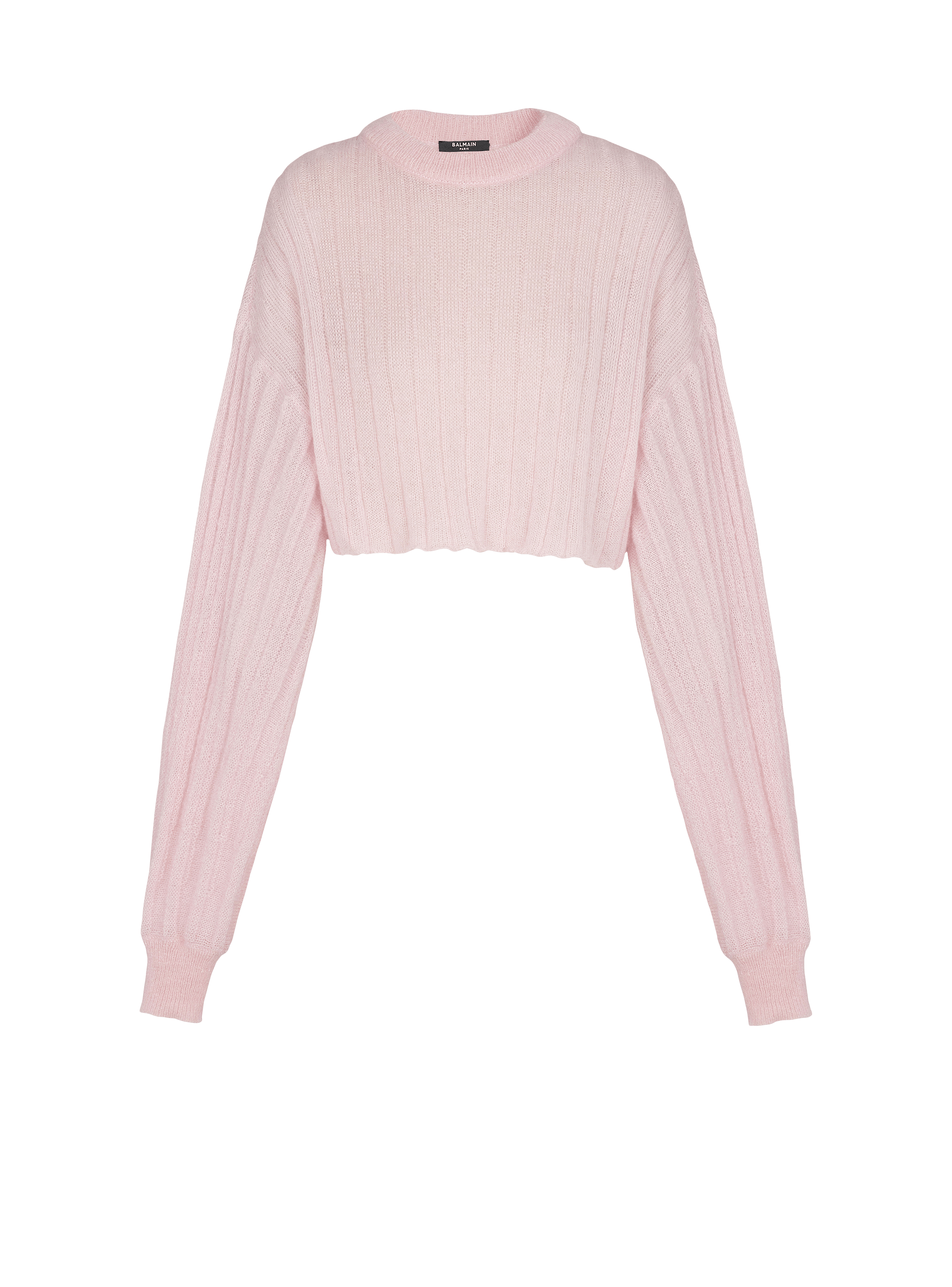 Cropped mohair jumper