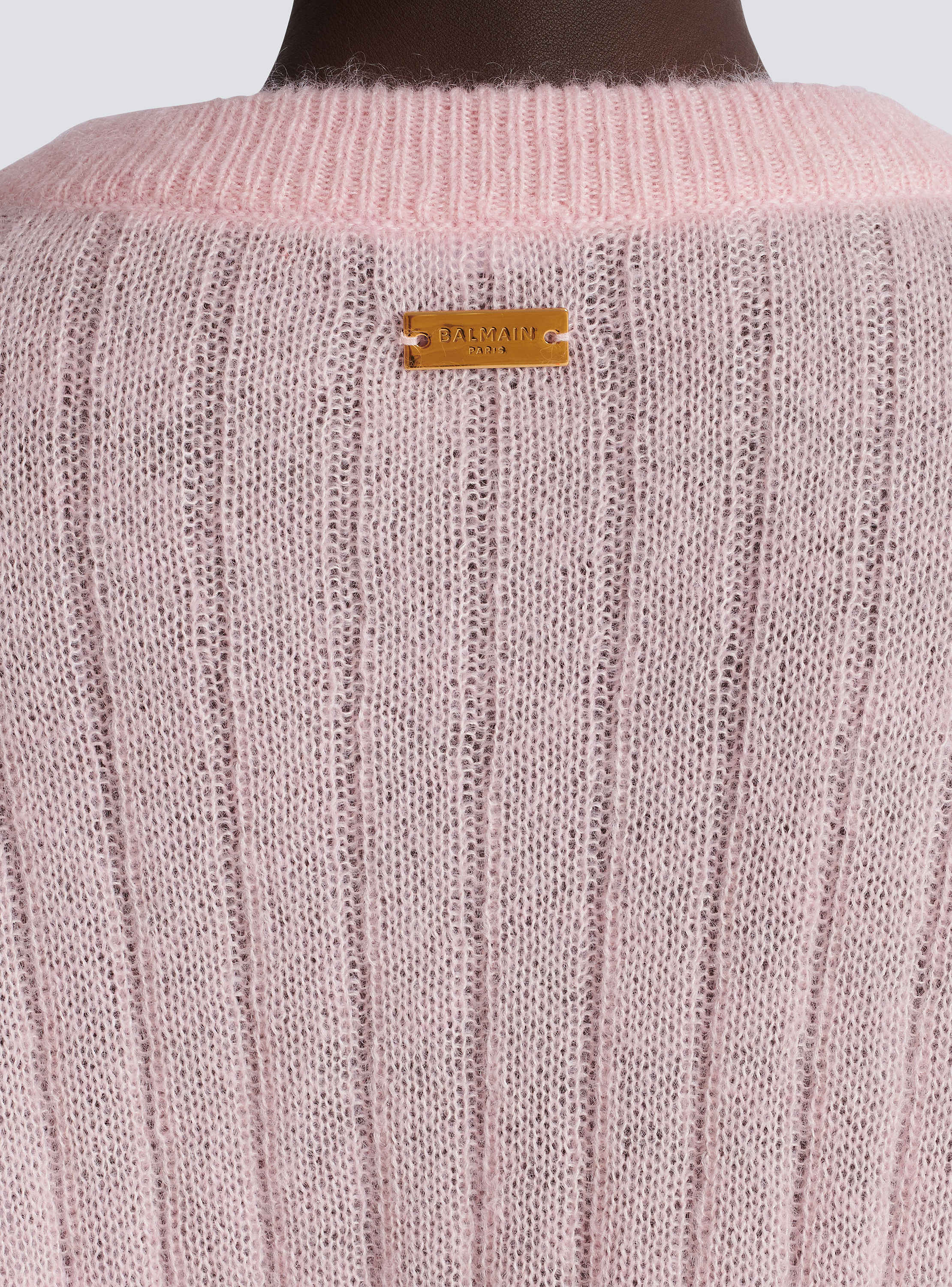 Cropped mohair jumper