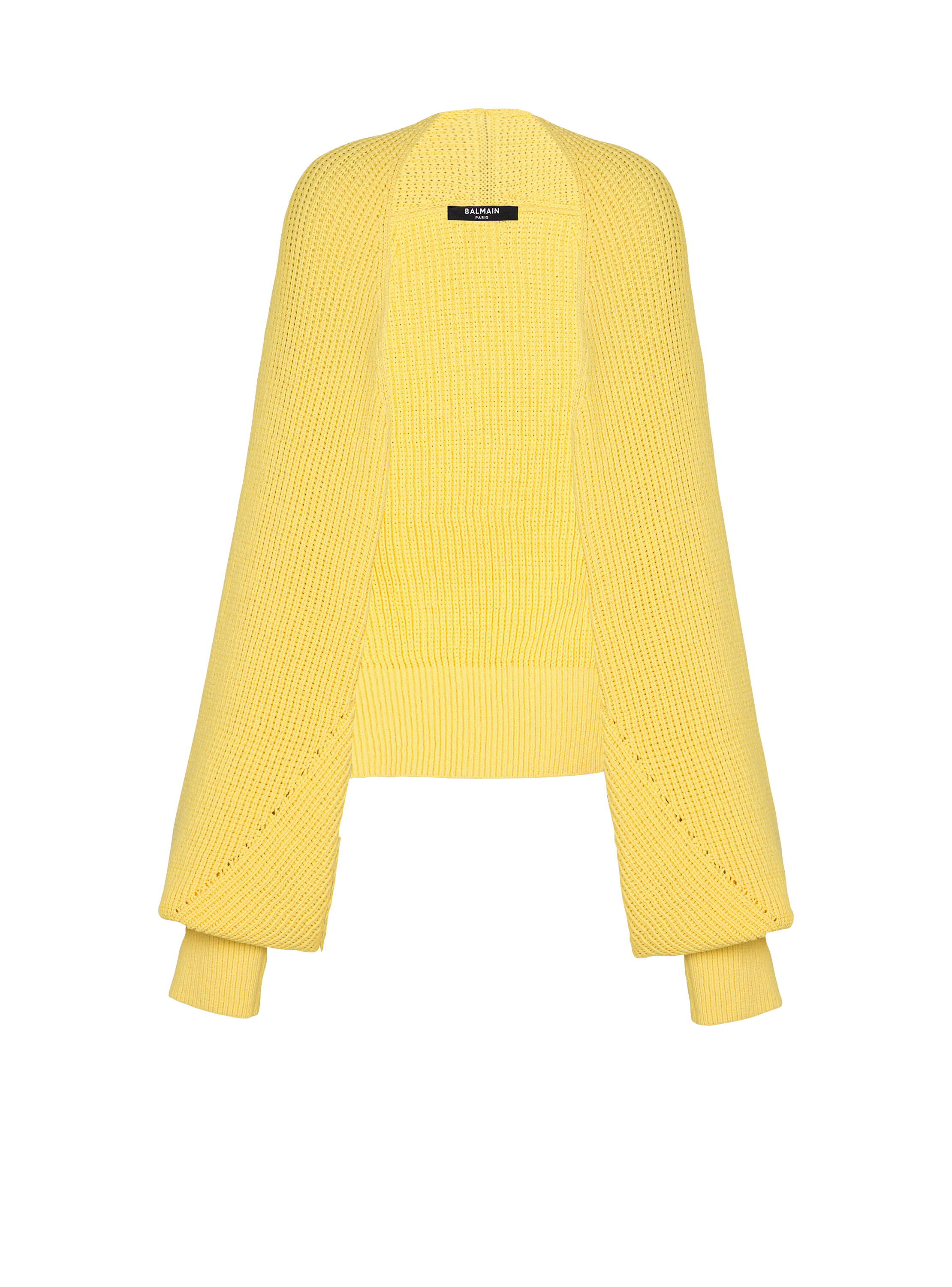 Ribbed knit bolero cardigan