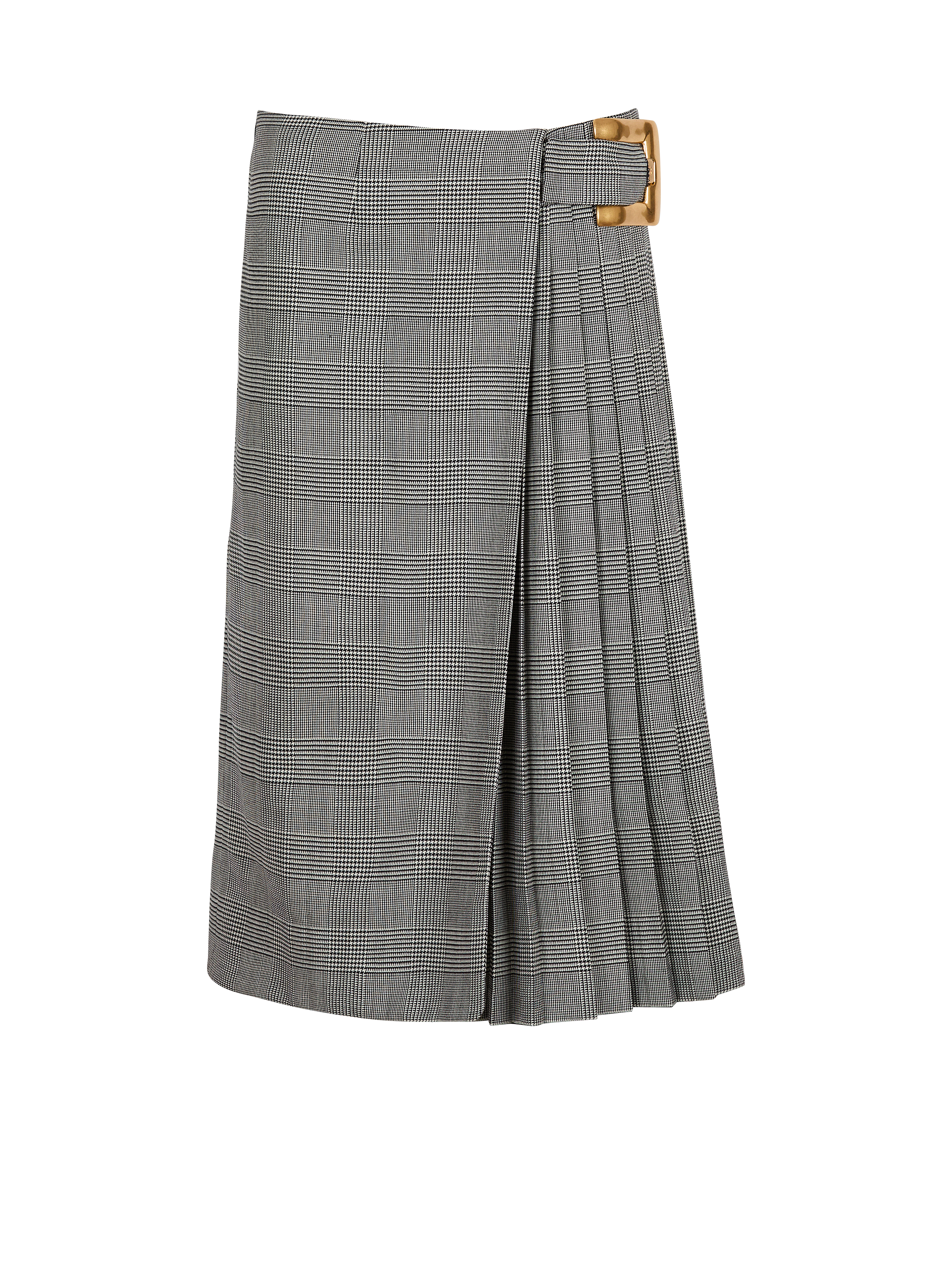 Midi skirt with Prince of Wales check