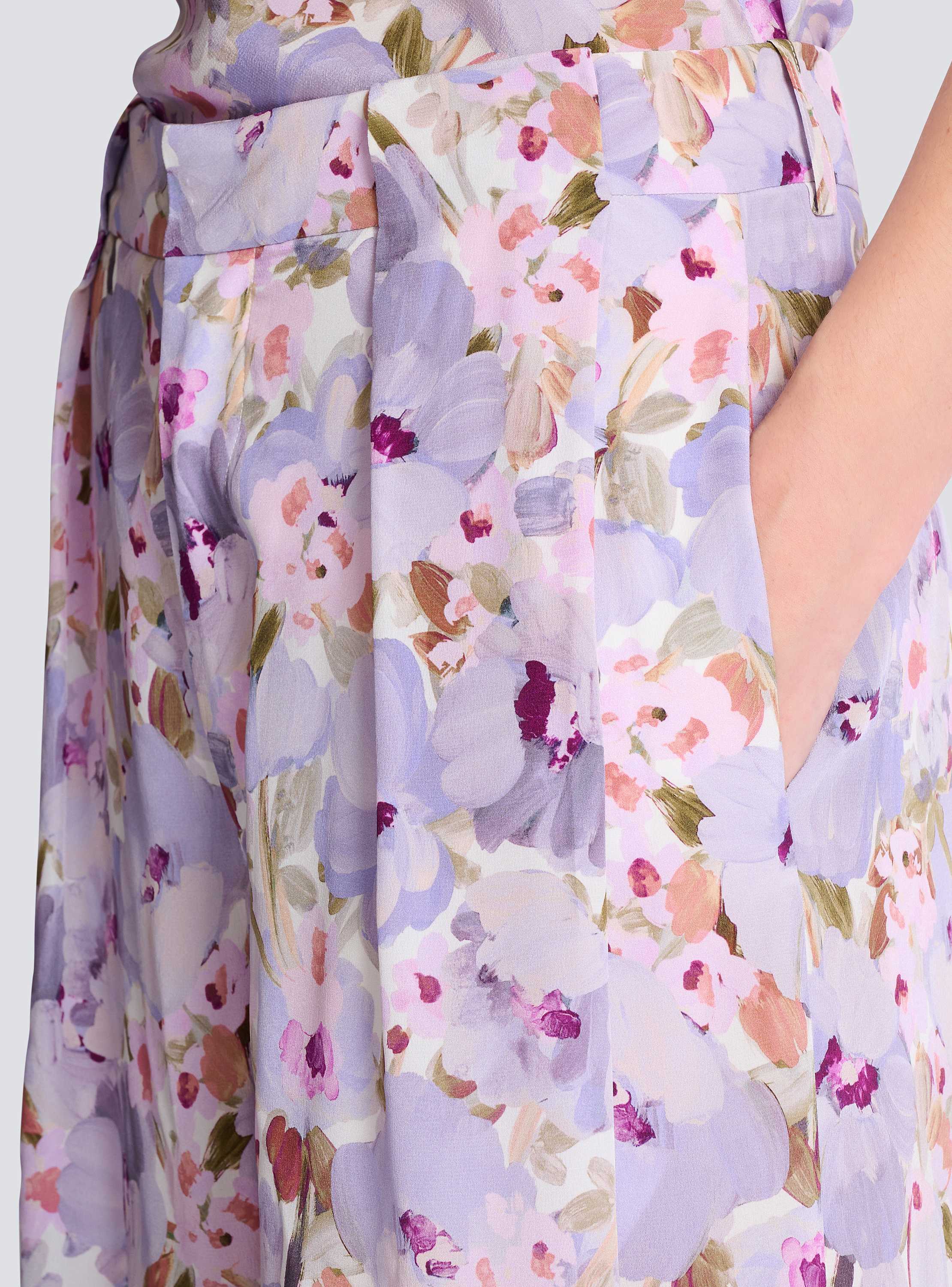 Printed Poppy Flower trousers