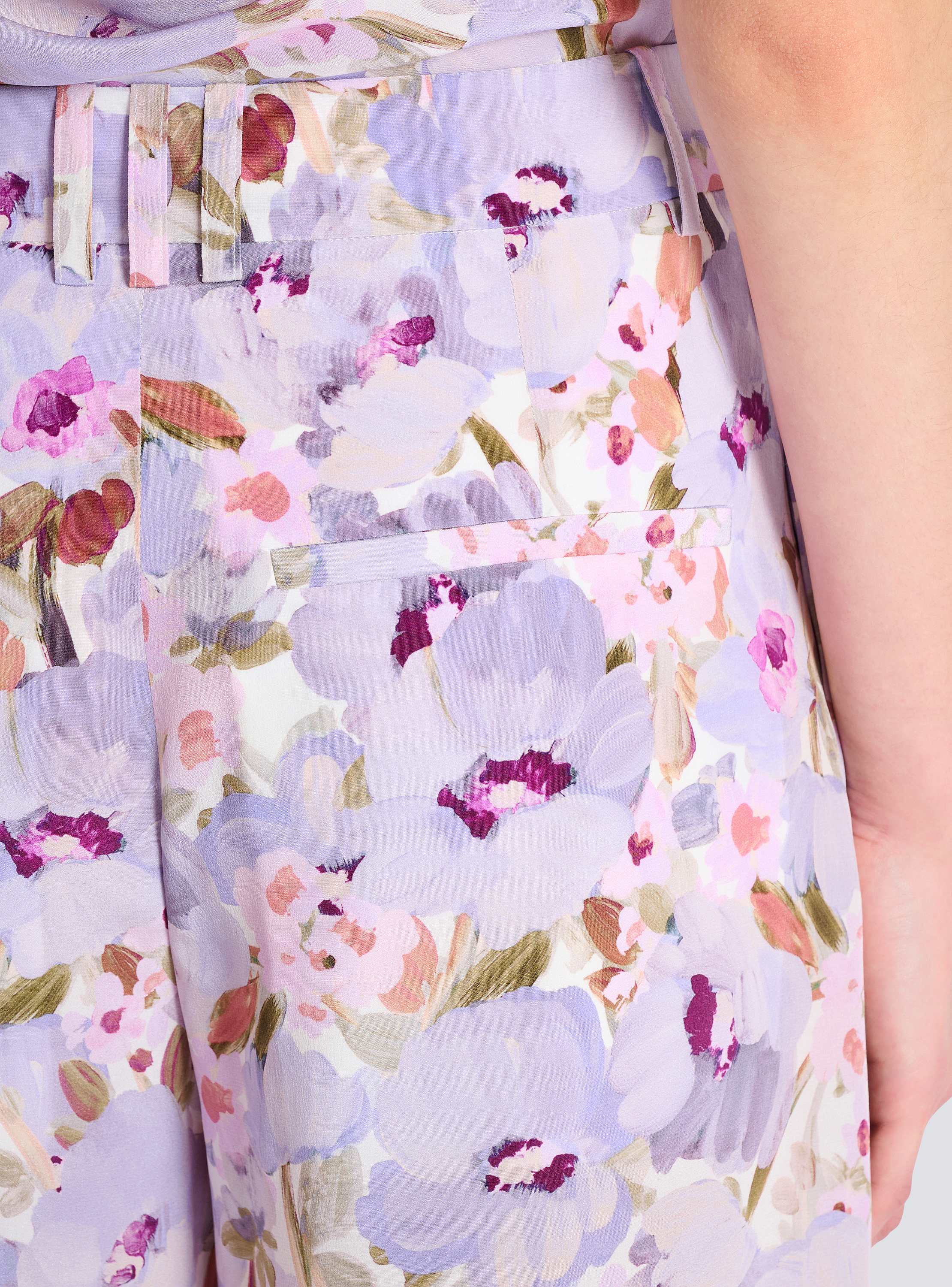 Printed Poppy Flower trousers