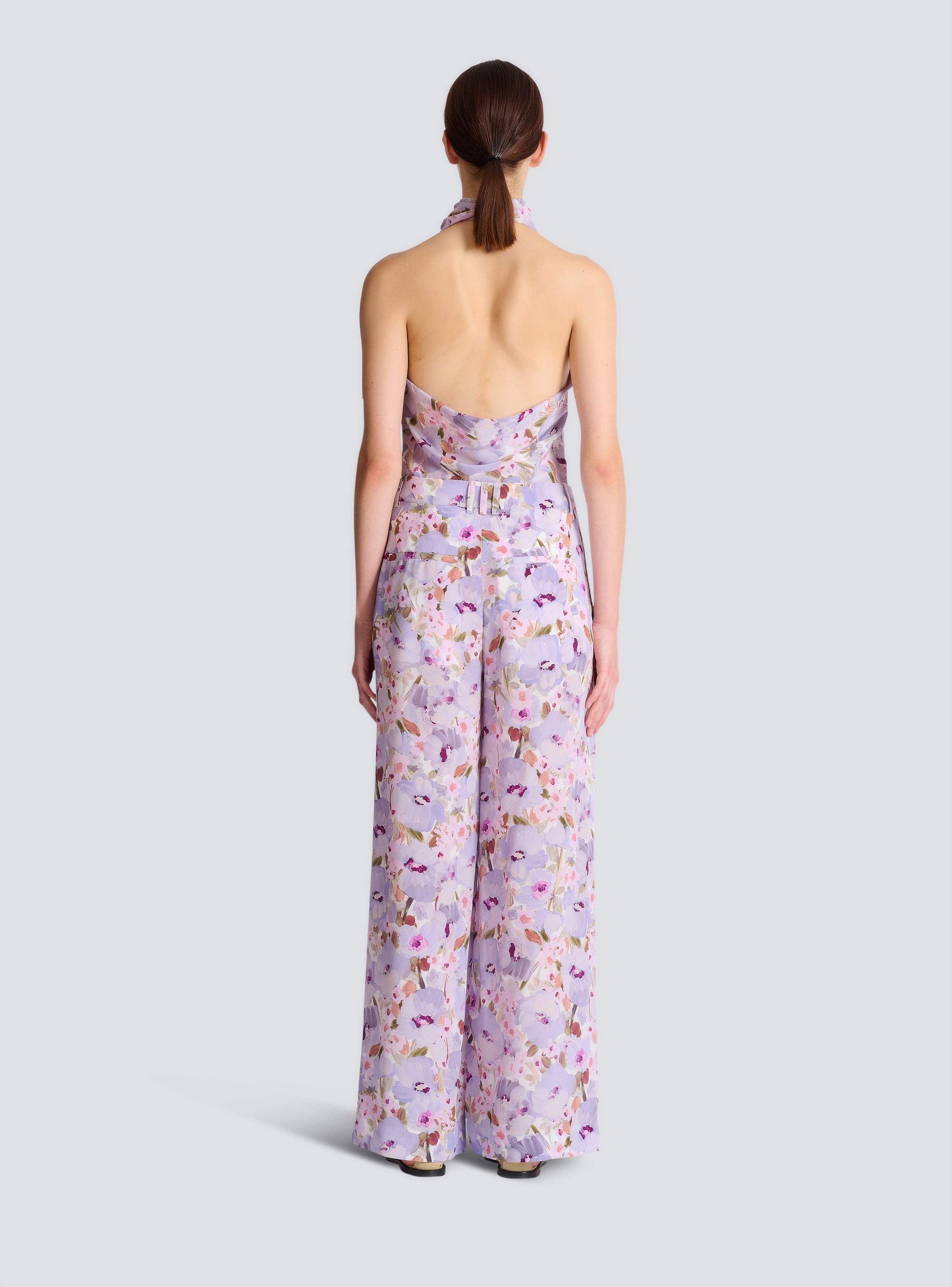 Printed Poppy Flower trousers