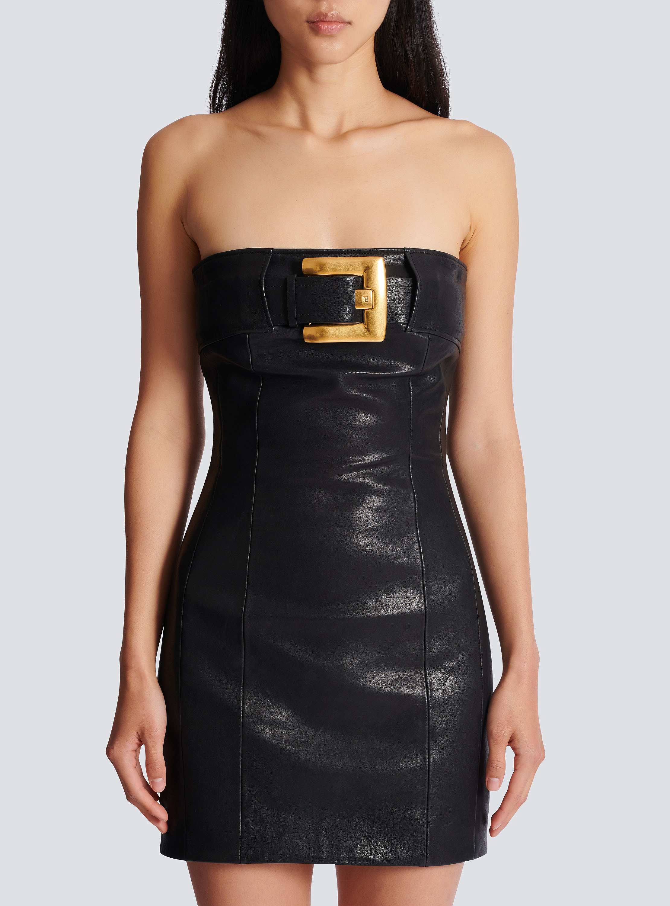 Bustier dress with belt detail