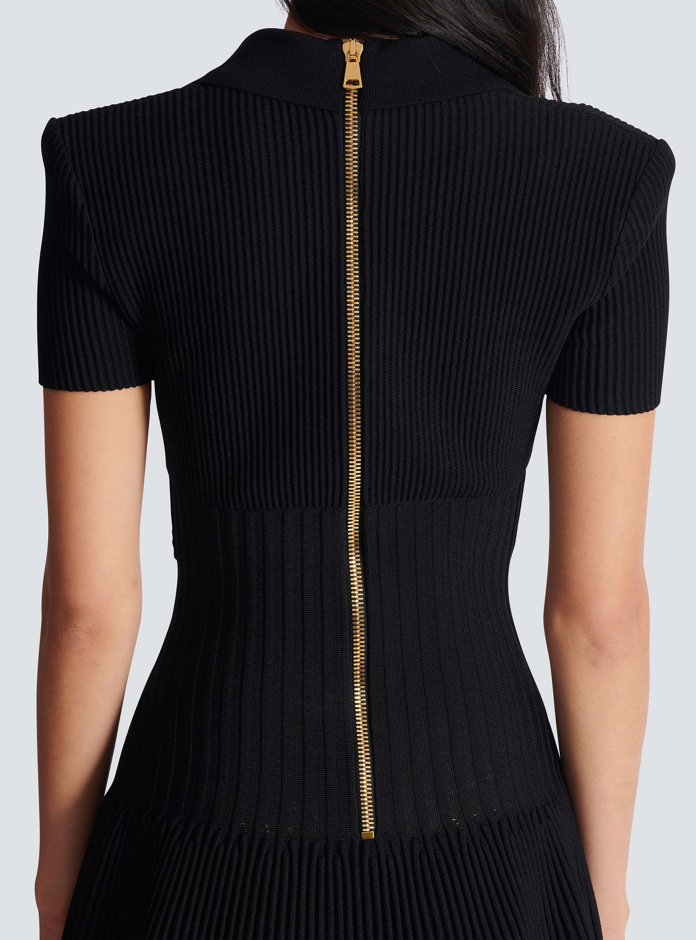 Short flared knit dress