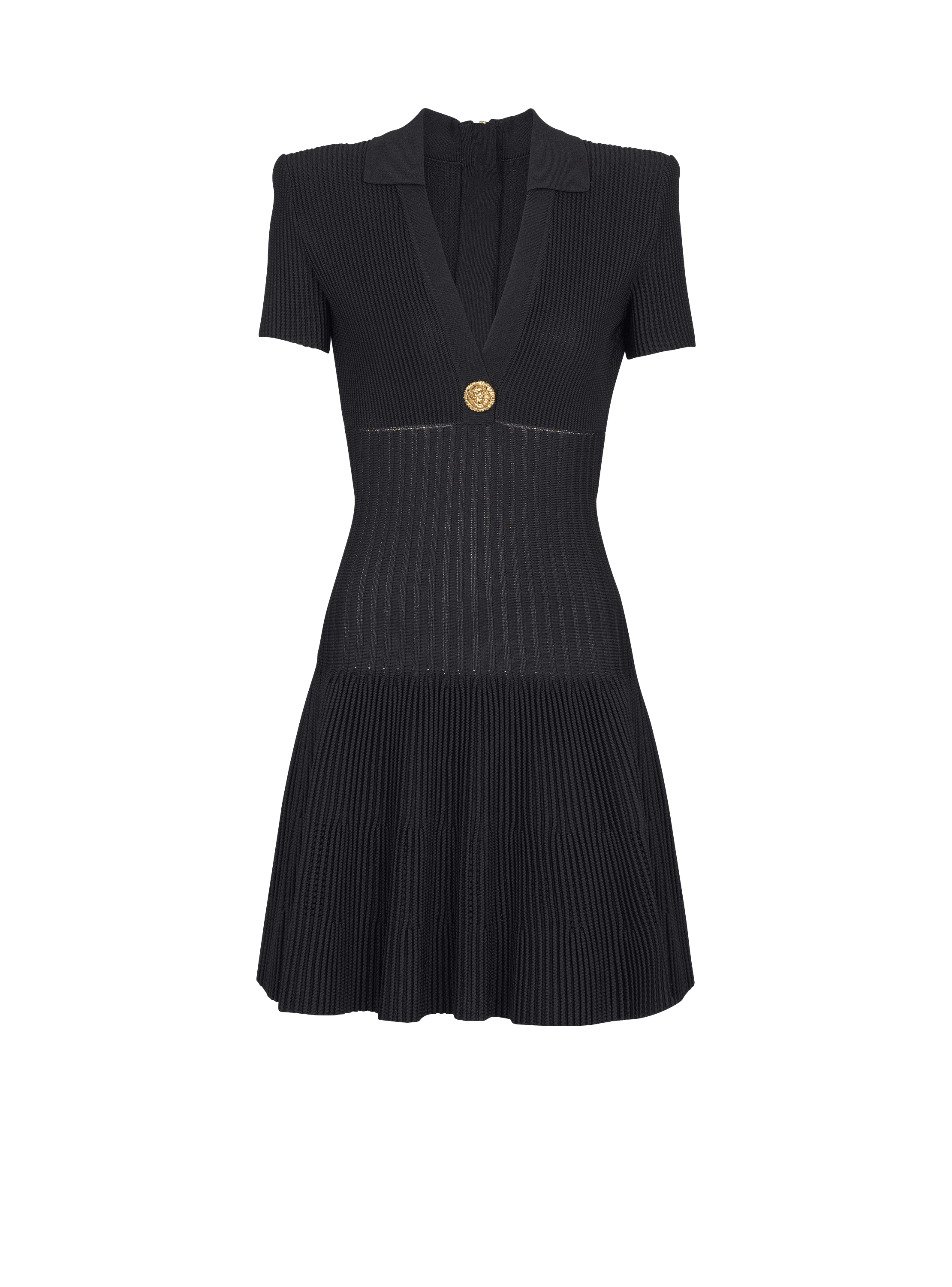 Short flared knit dress