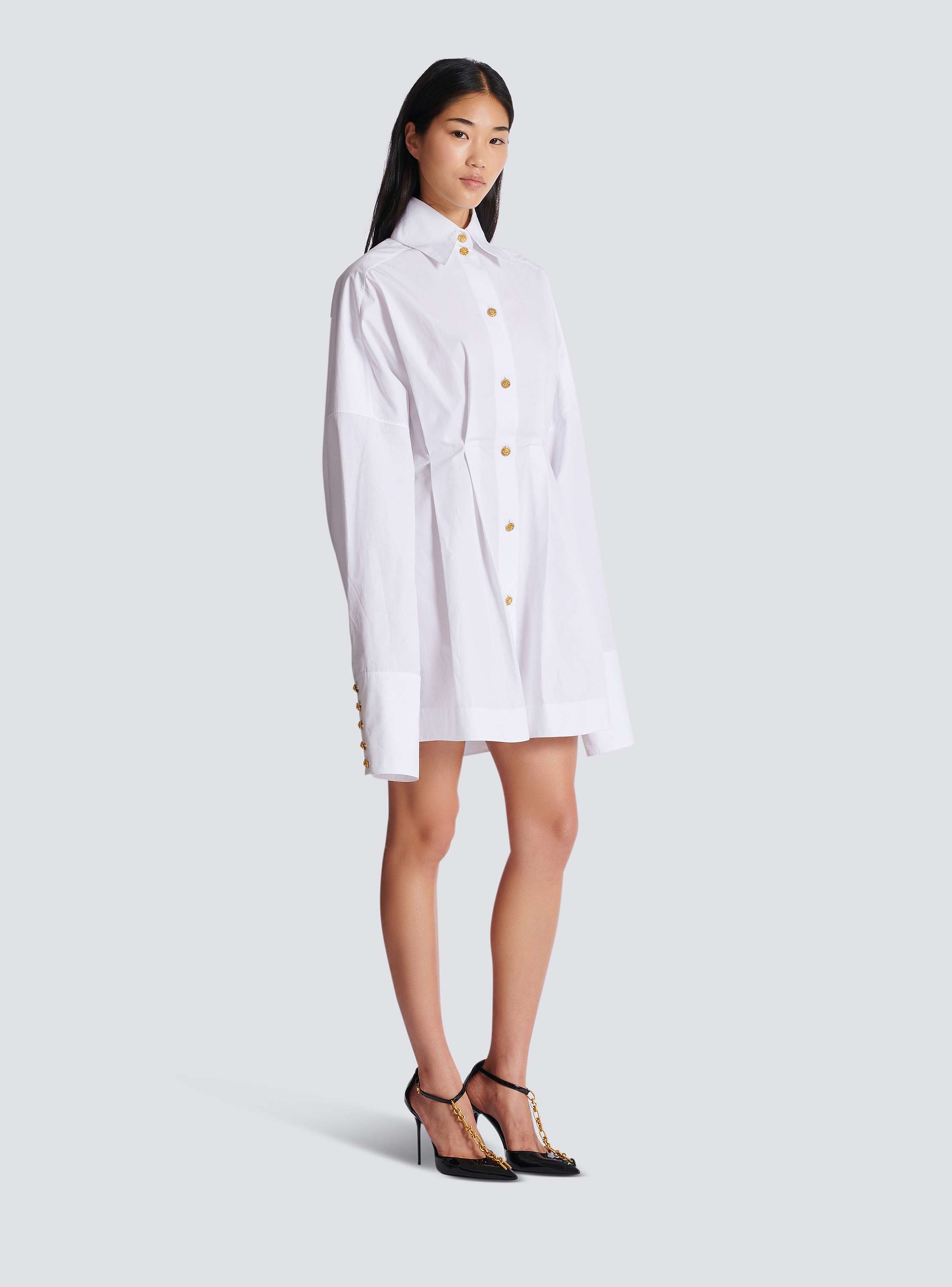 Poplin shirt dress