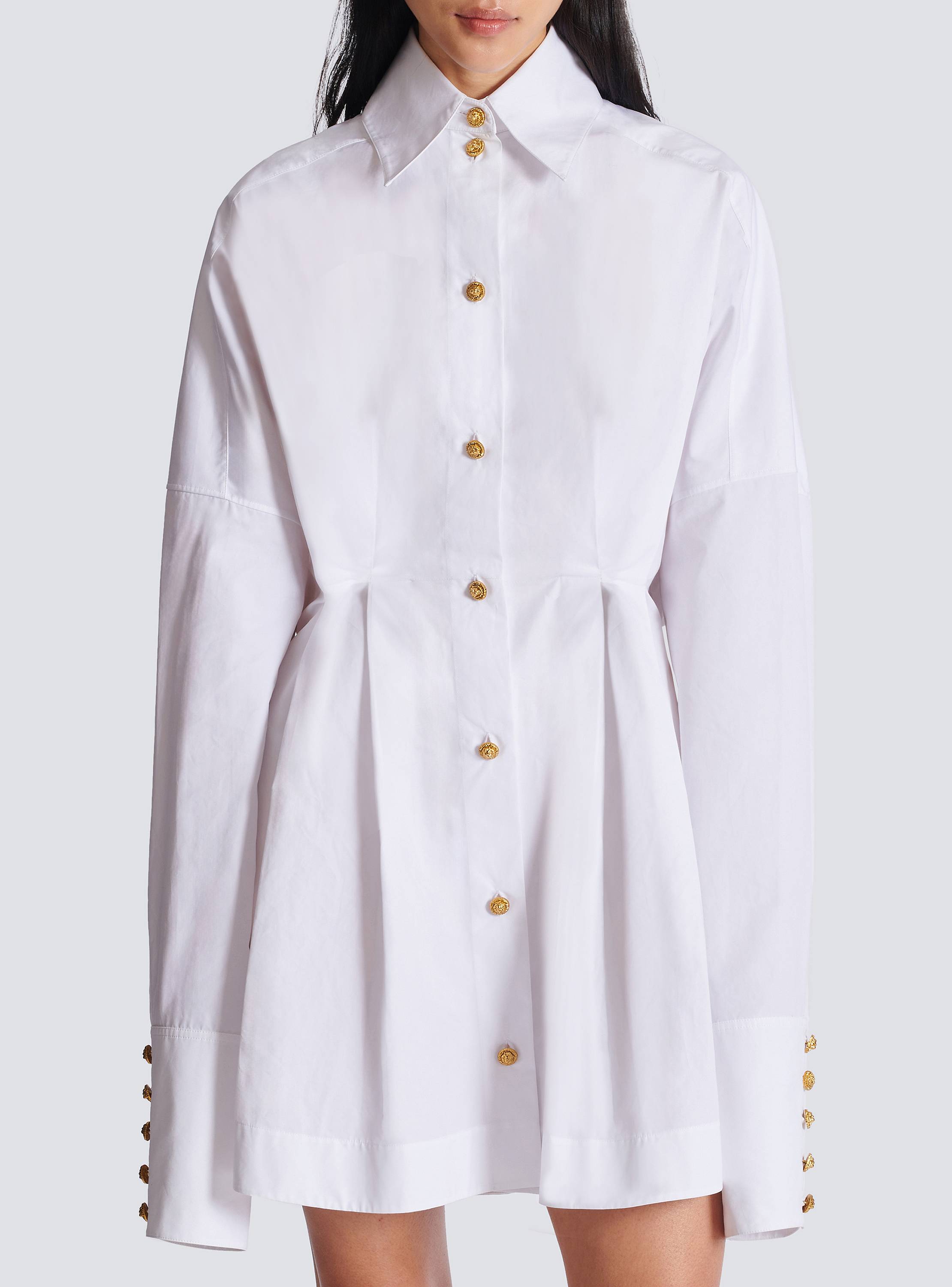 Poplin shirt dress