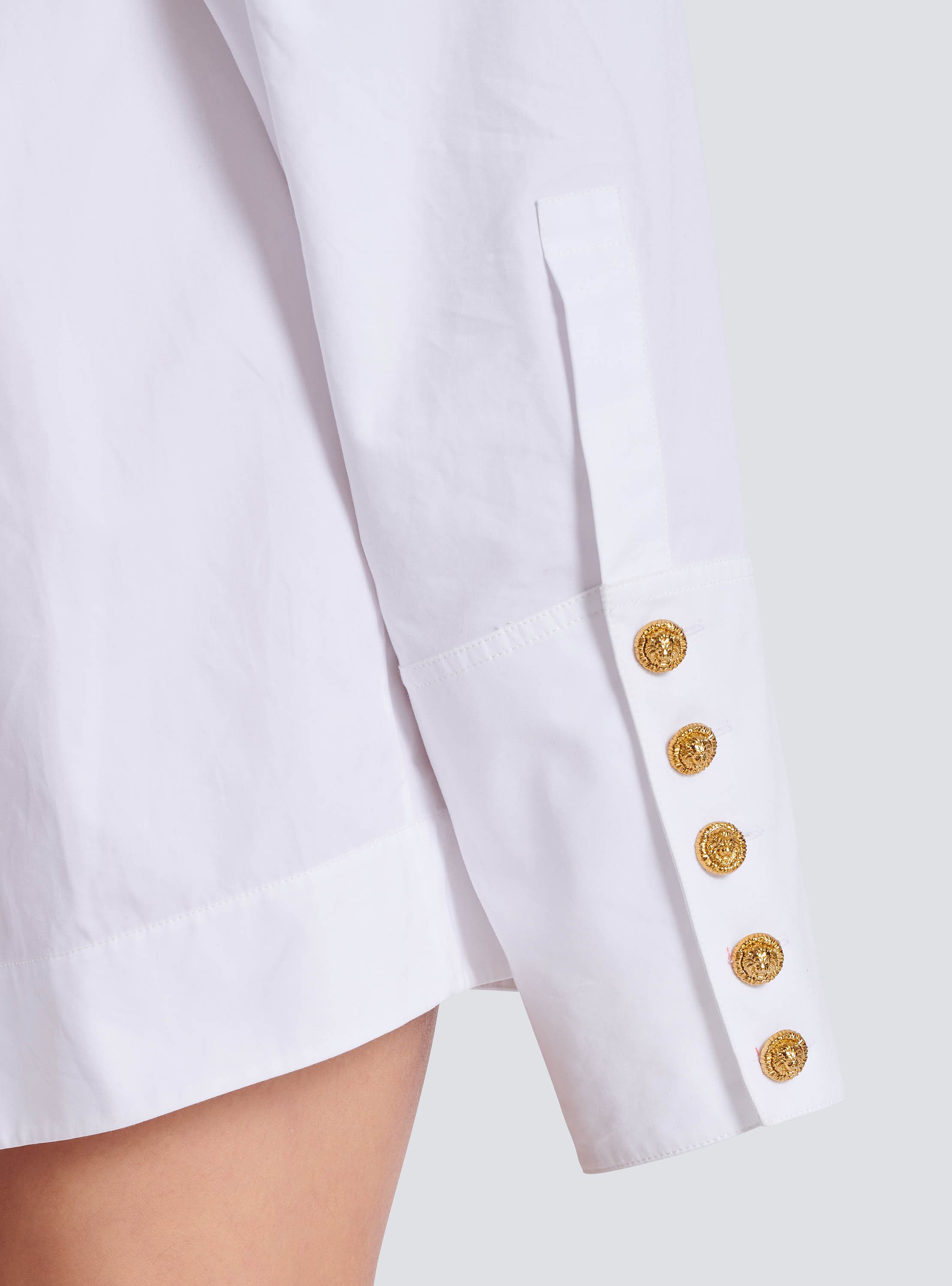 Poplin shirt dress