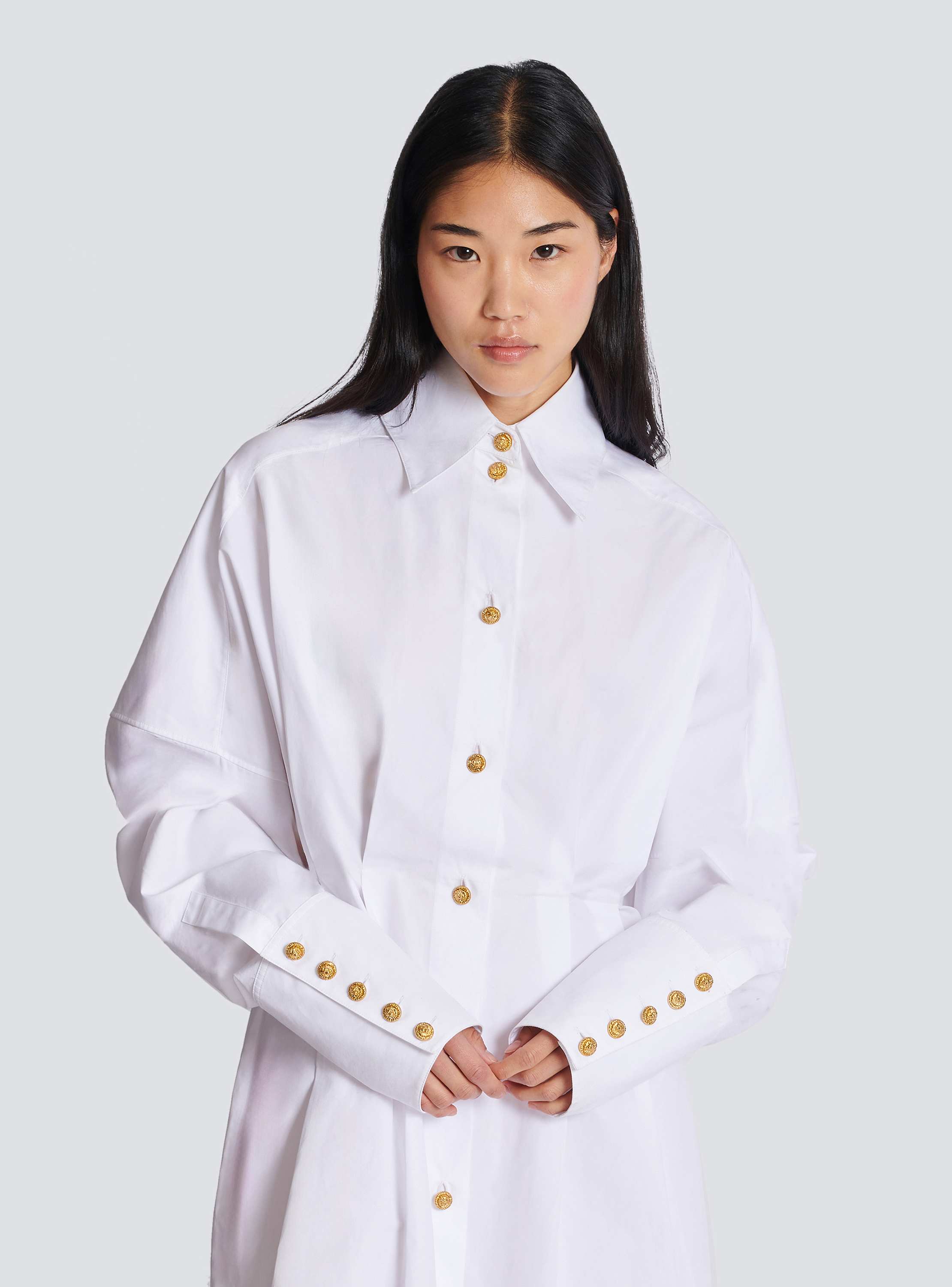 Poplin shirt dress