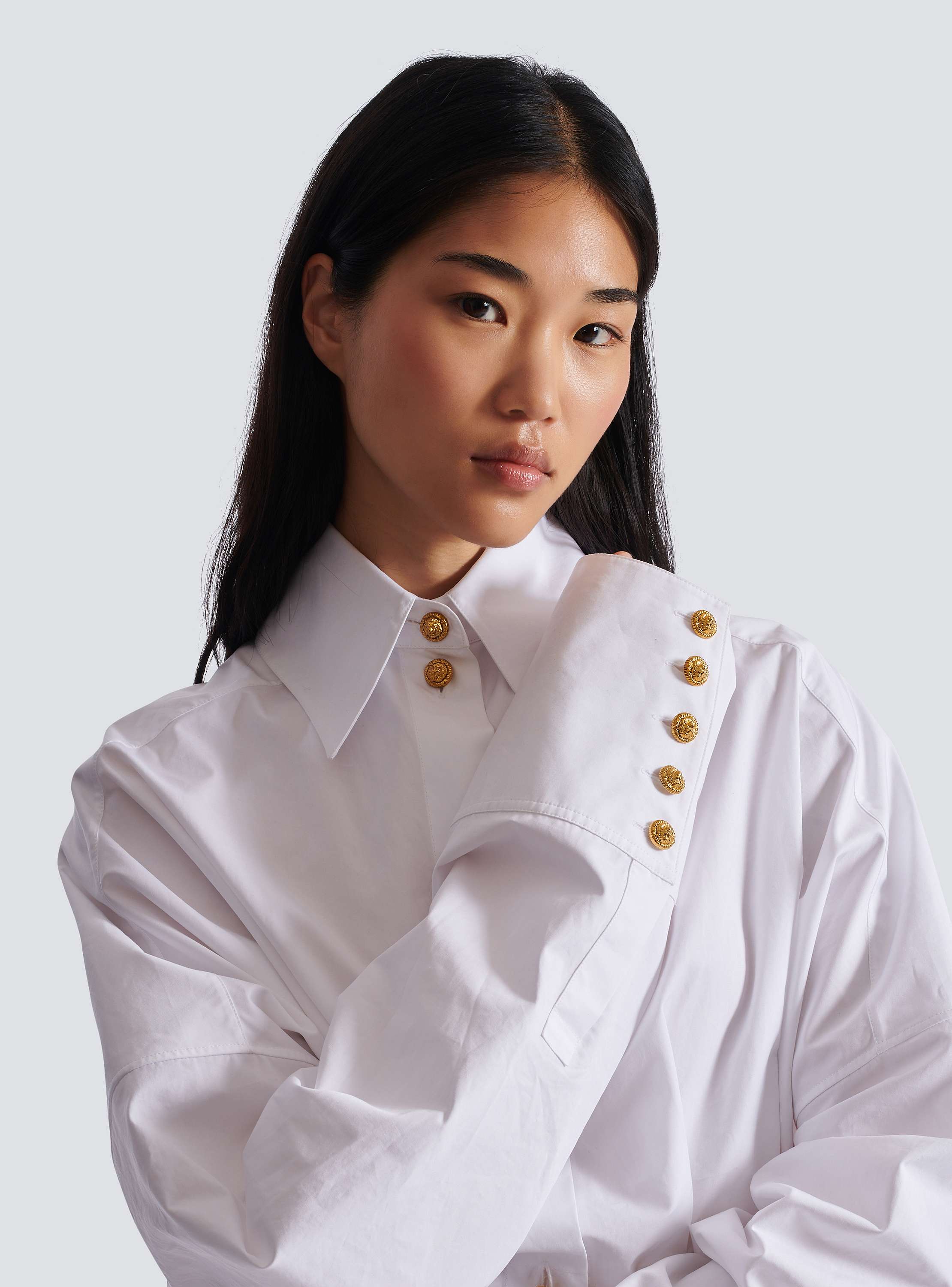 Poplin shirt dress