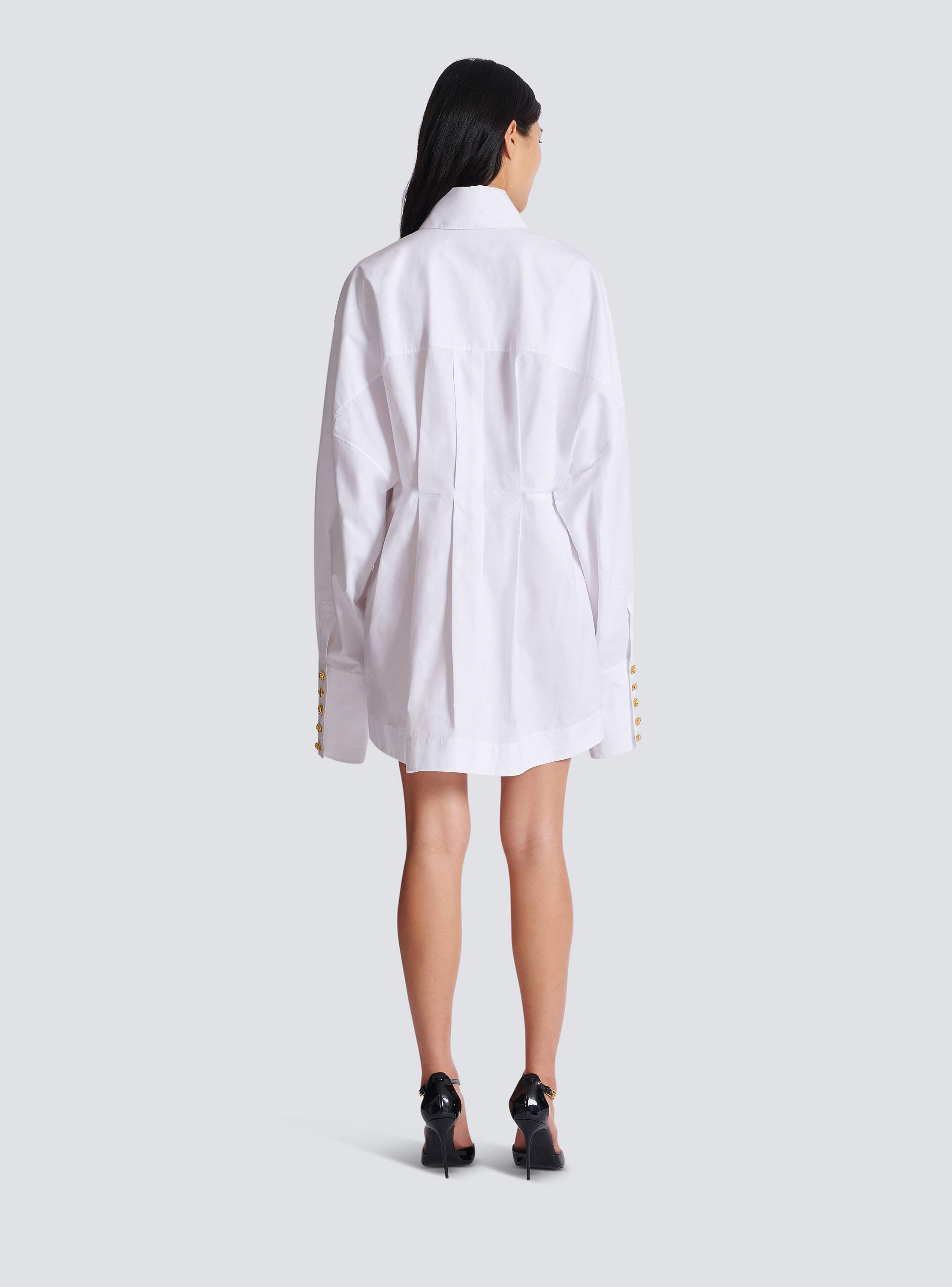 Poplin shirt dress