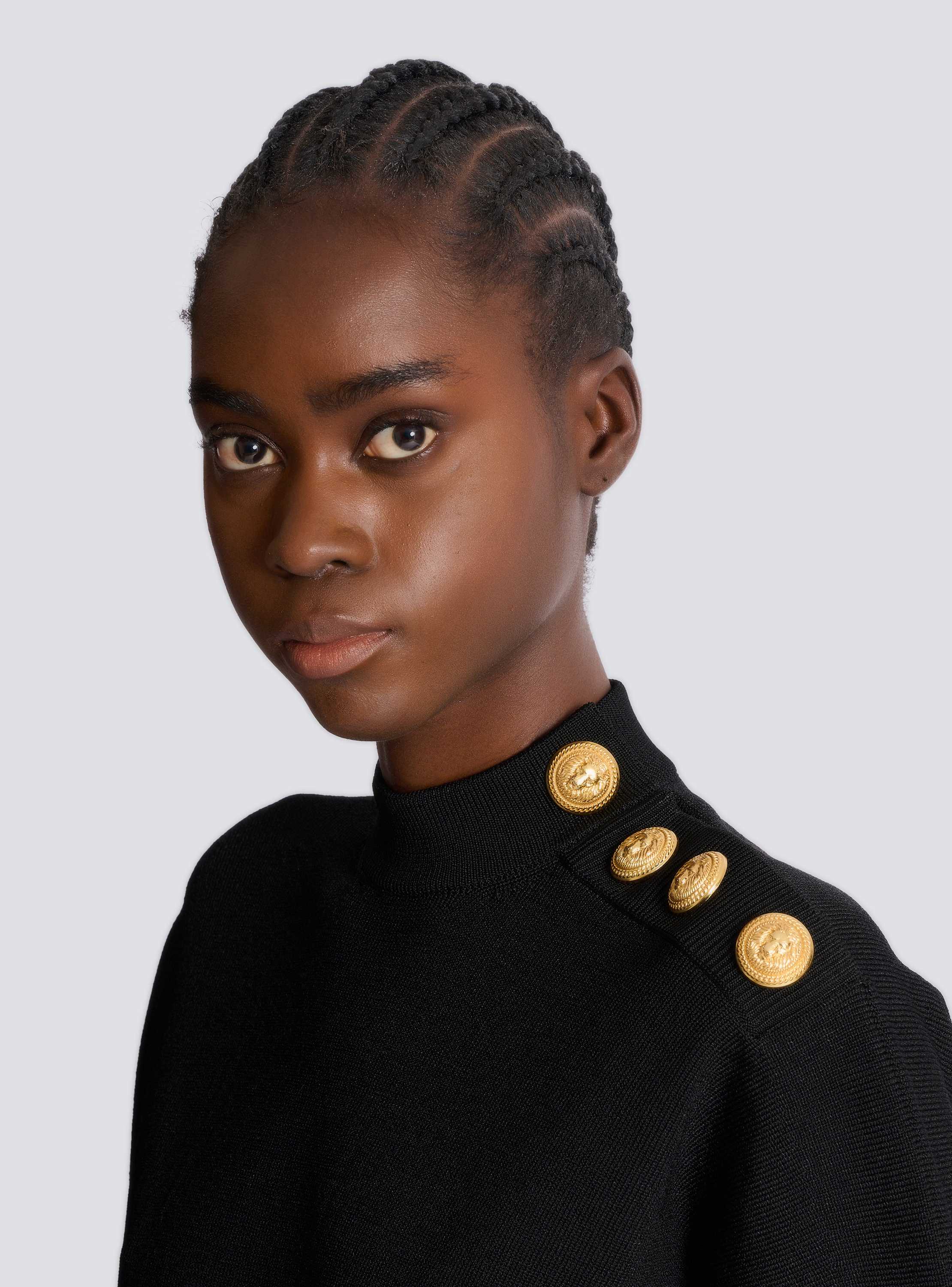 Short flared knit dress