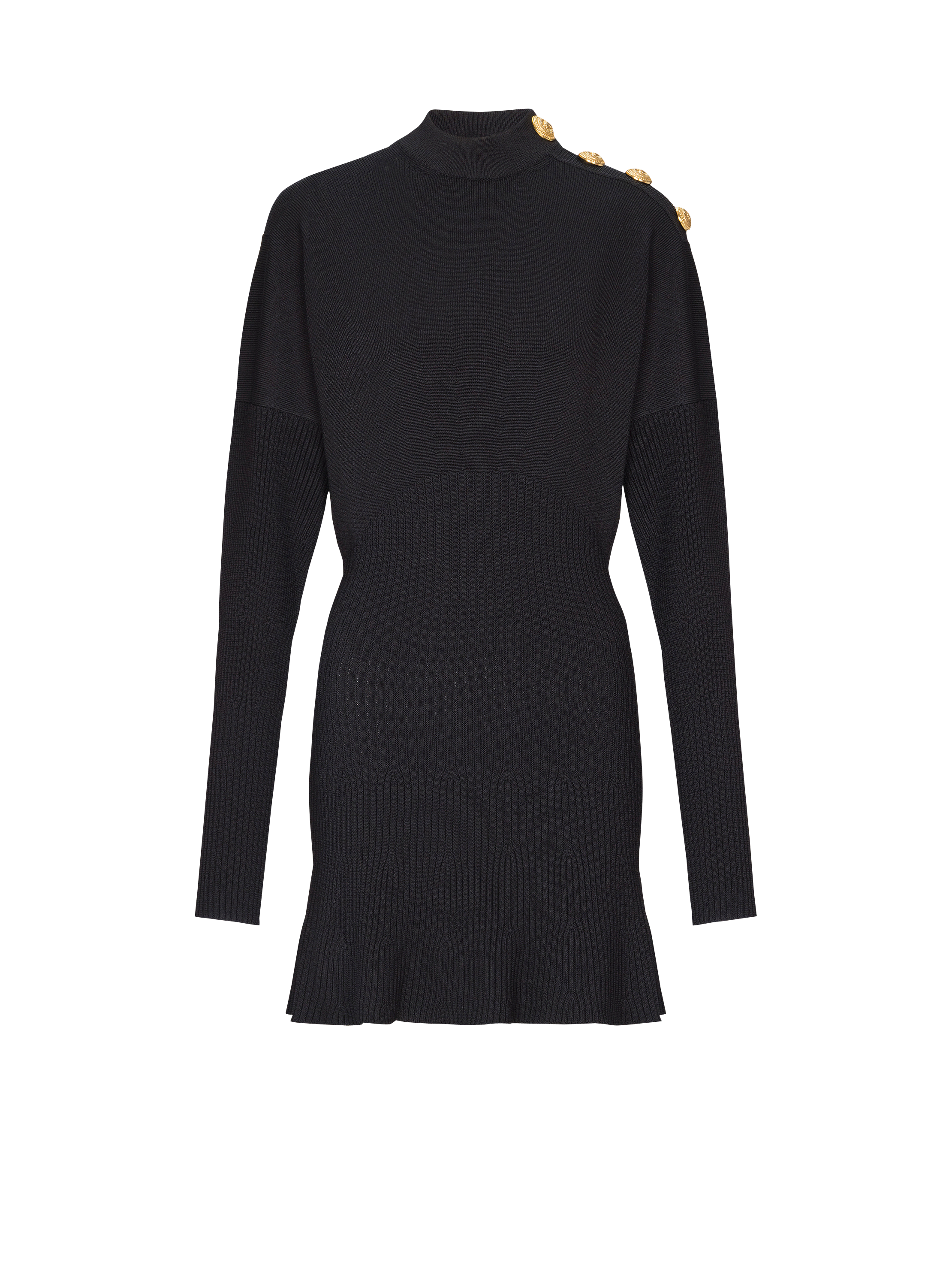 Short flared knit dress