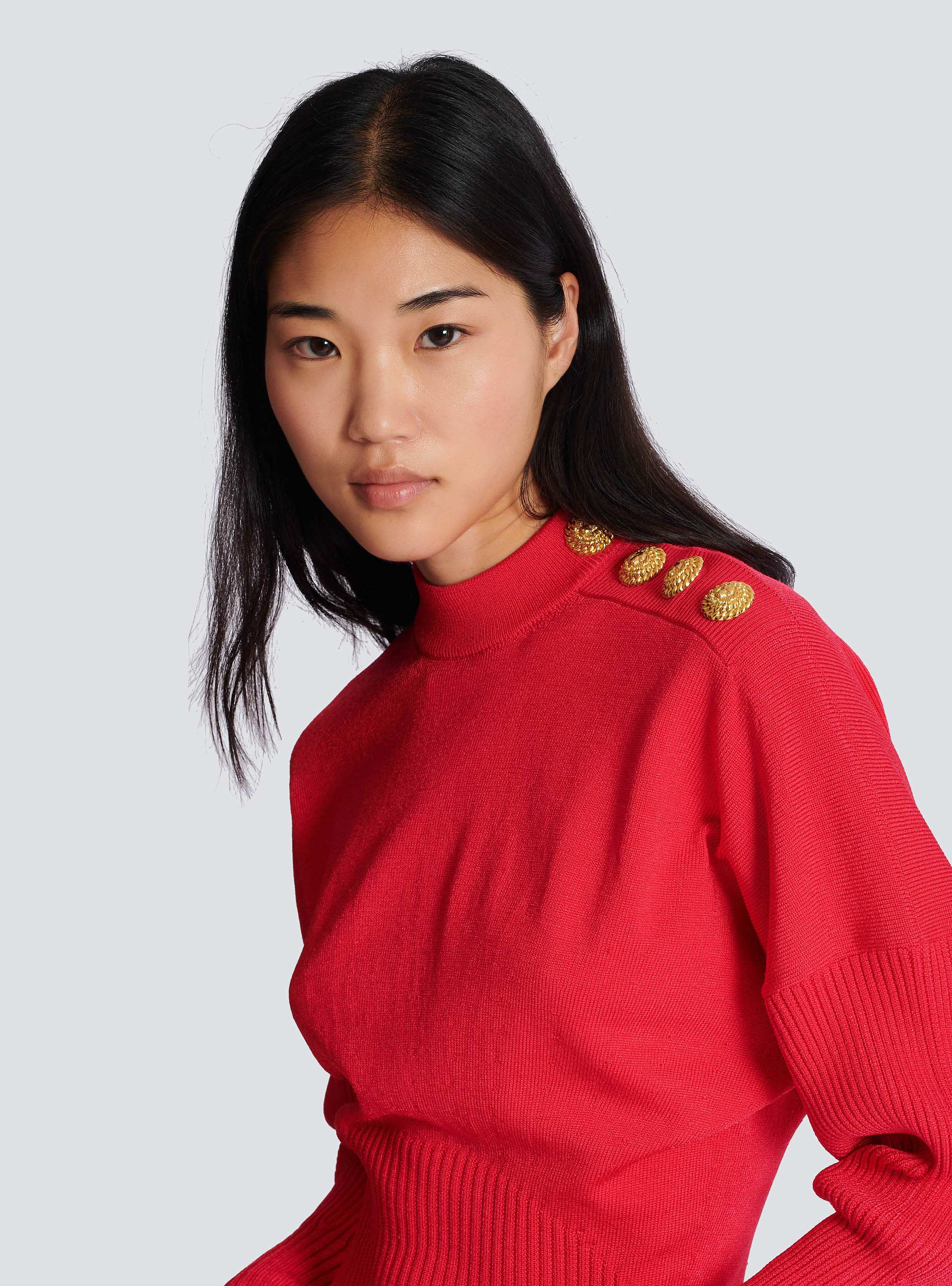 Short flared knit dress