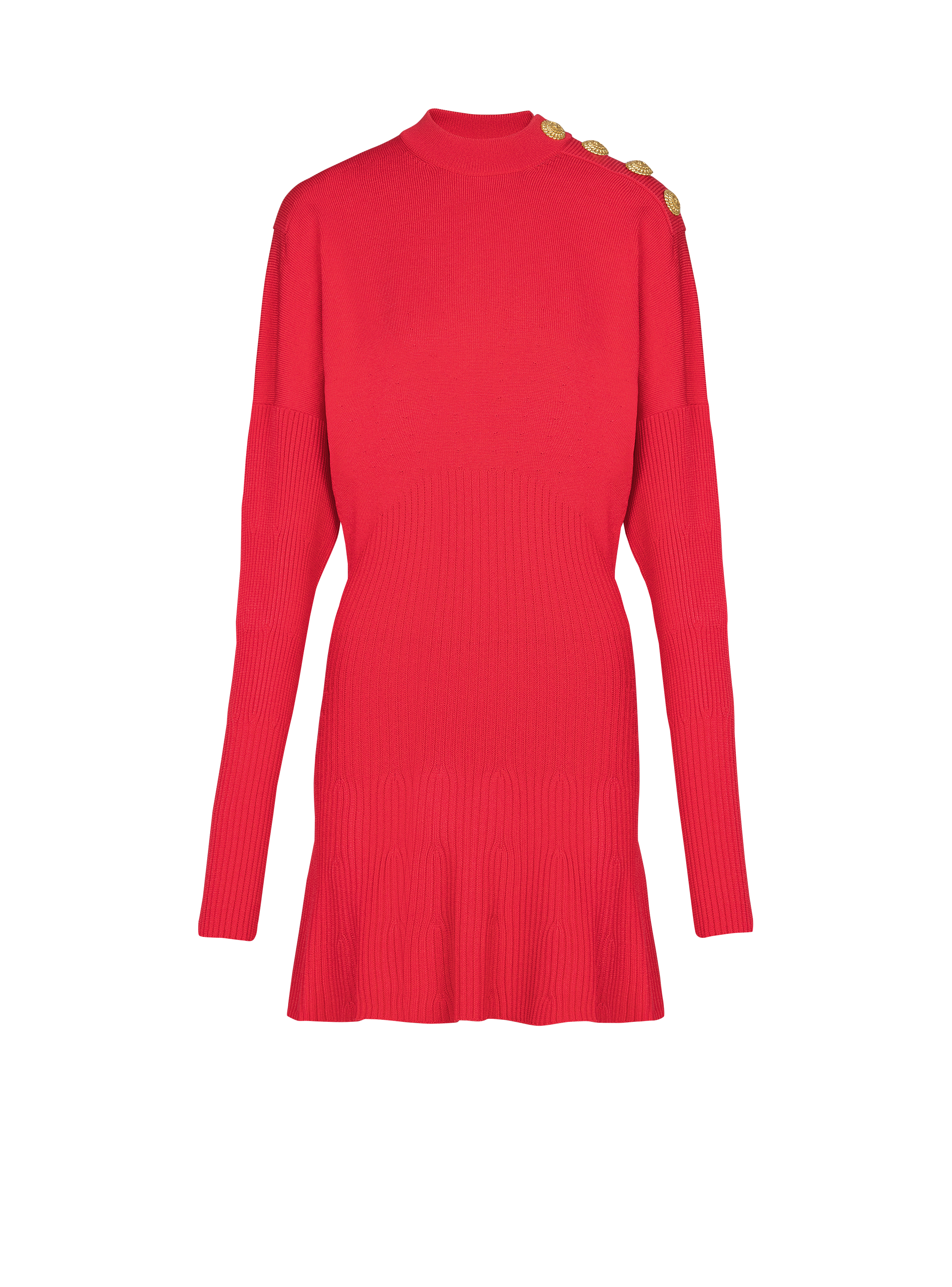 Short flared knit dress