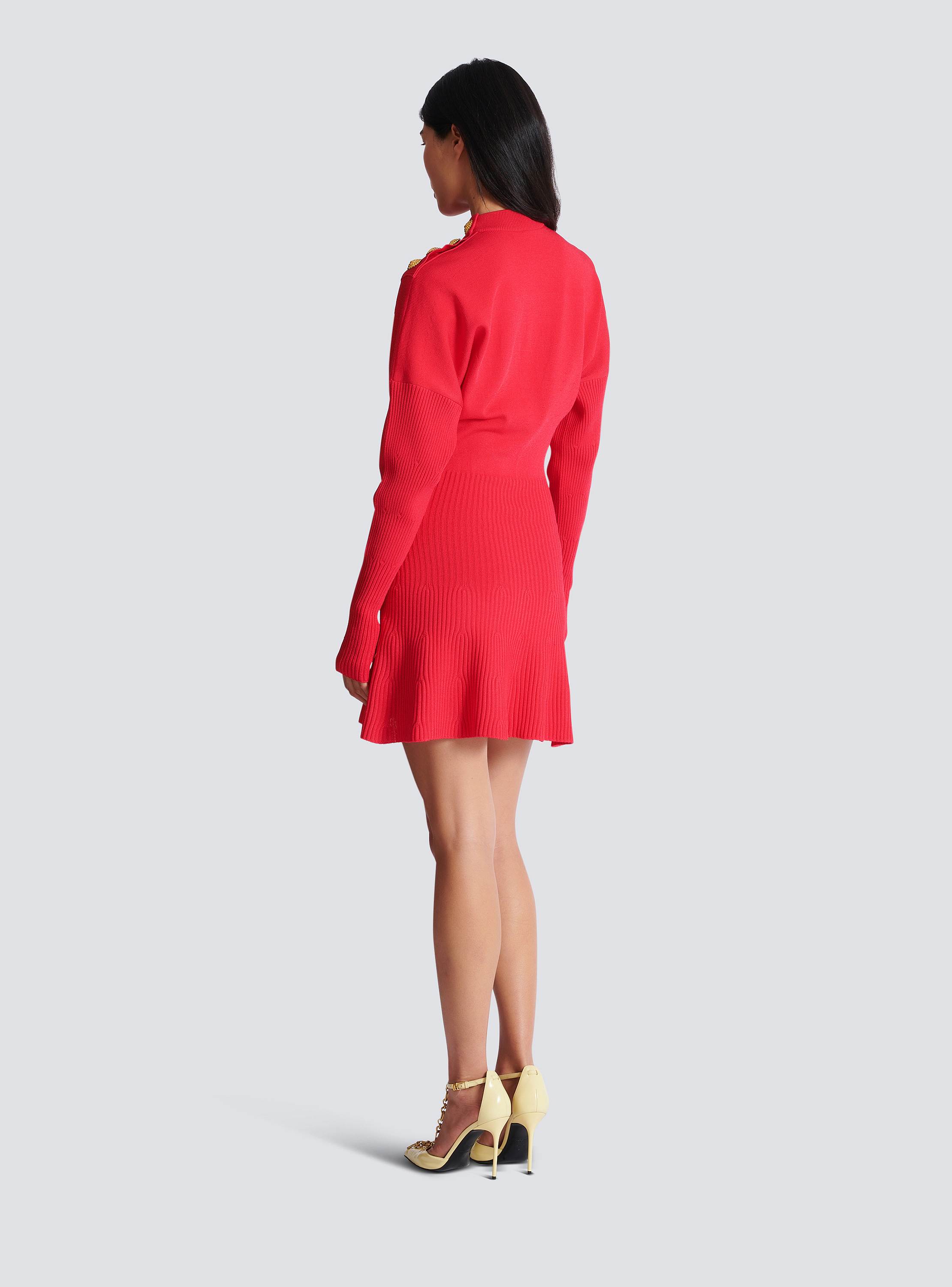 Short flared knit dress