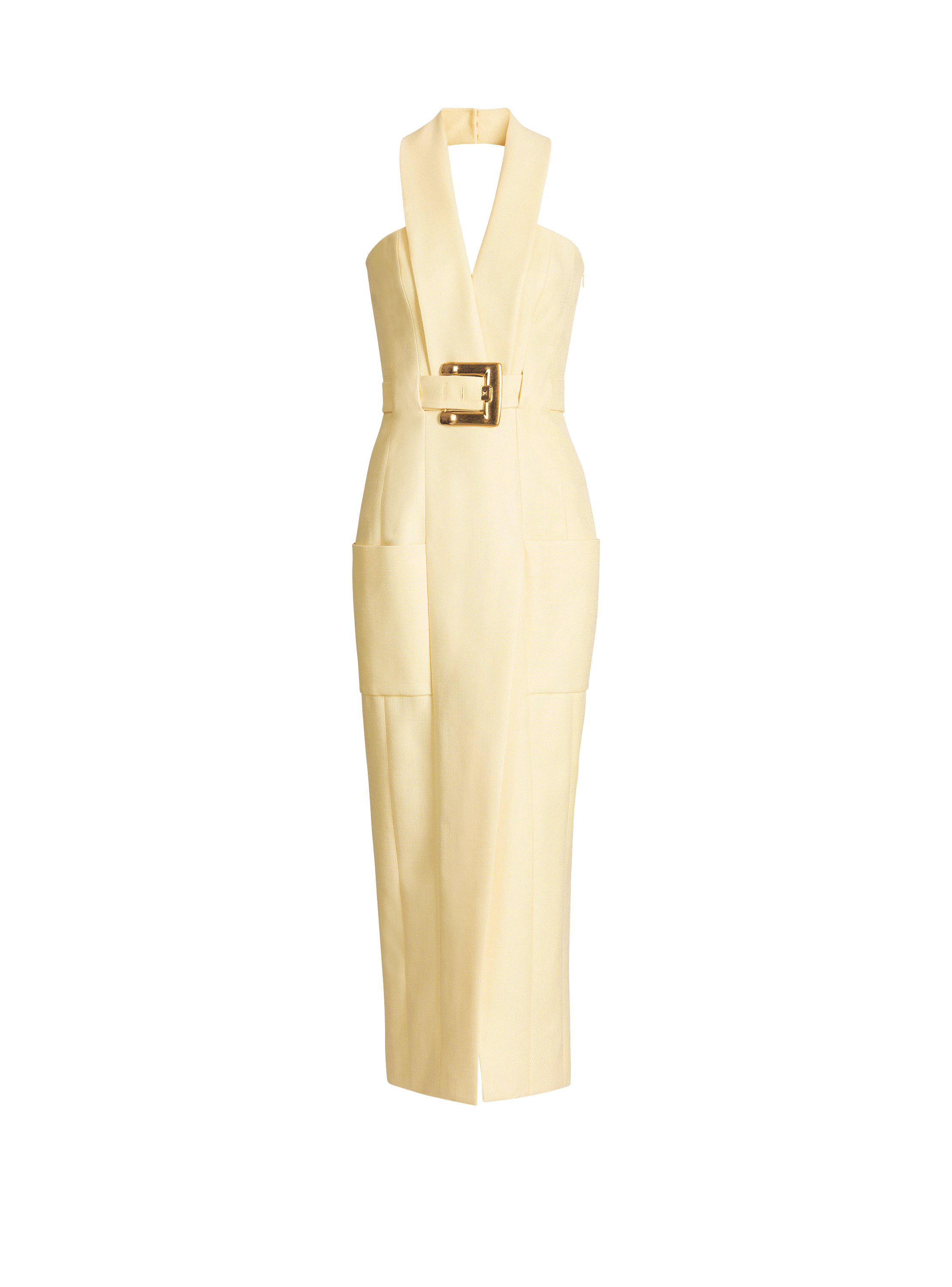 Long dress with belt