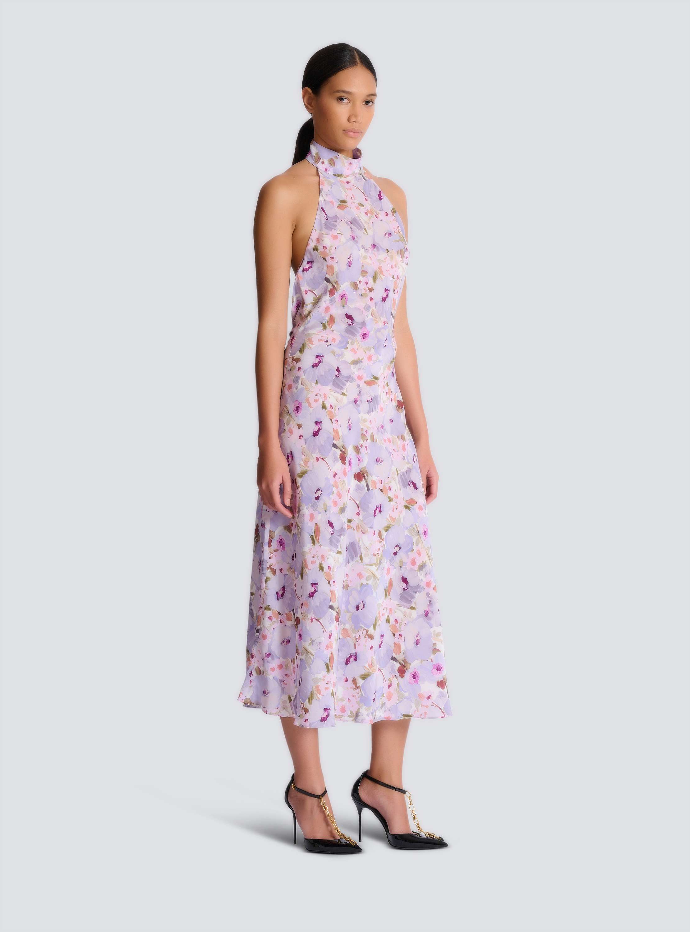 Printed Poppy Flower dress