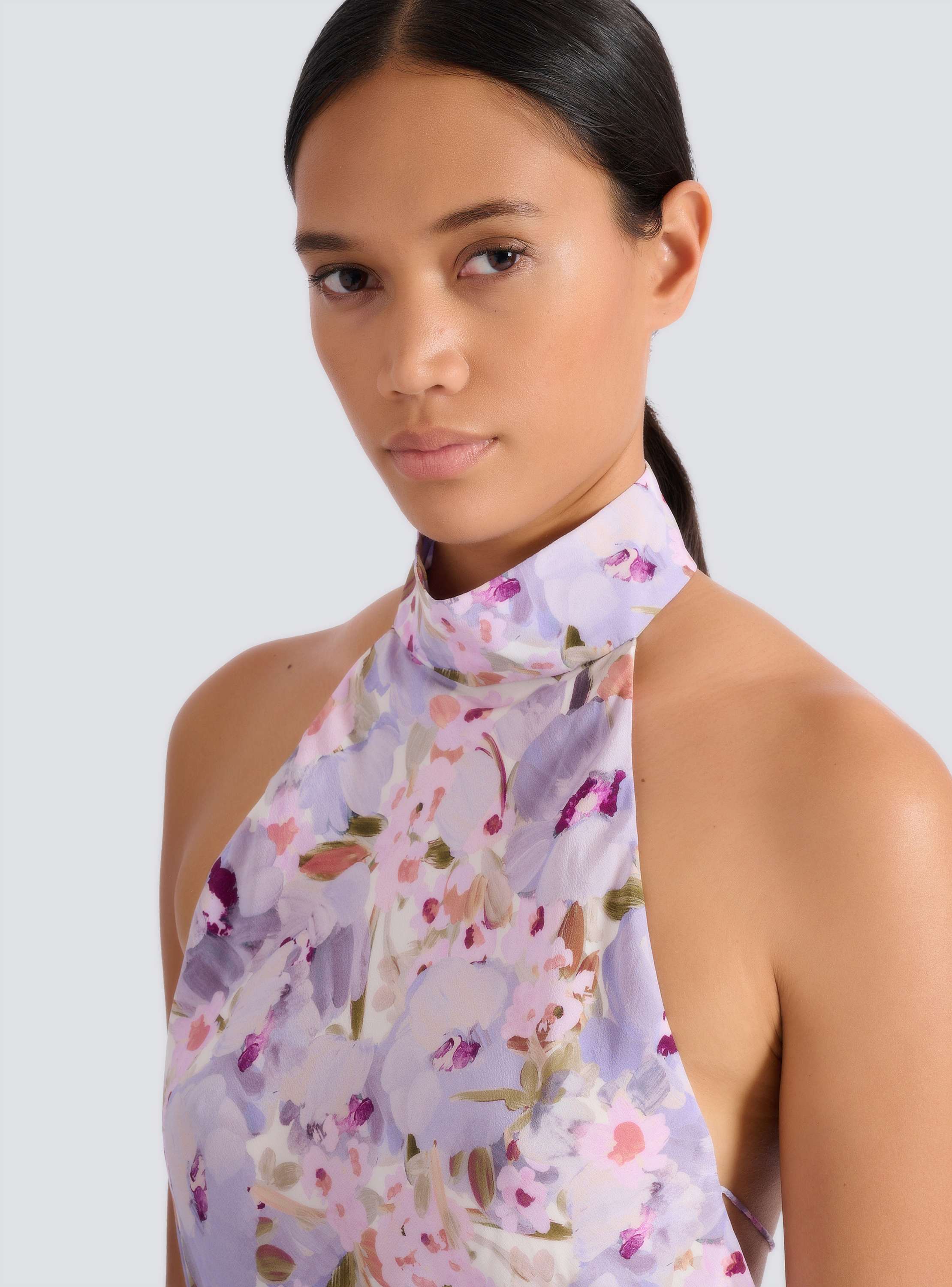 Printed Poppy Flower dress