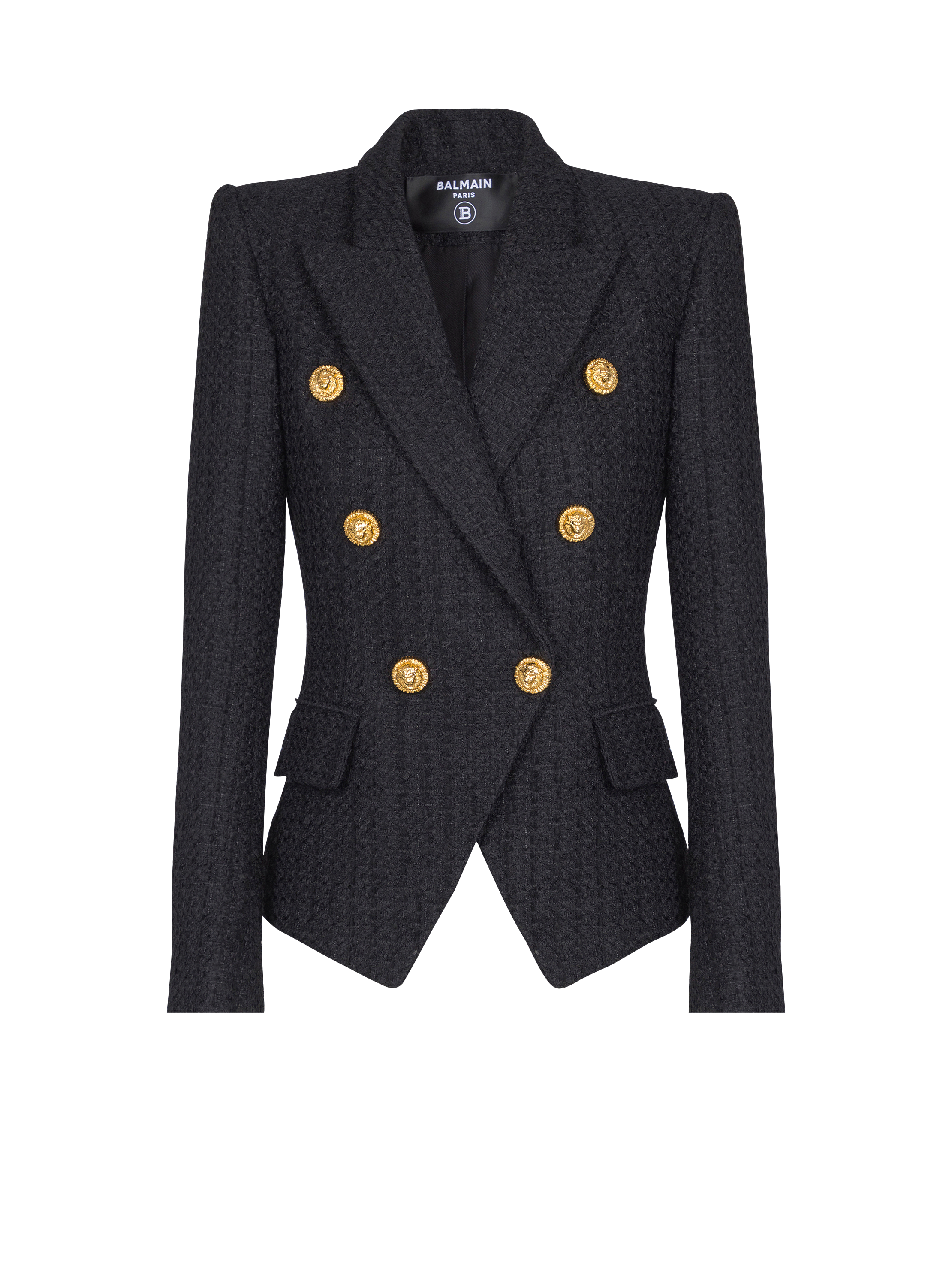 6-button tweed jacket