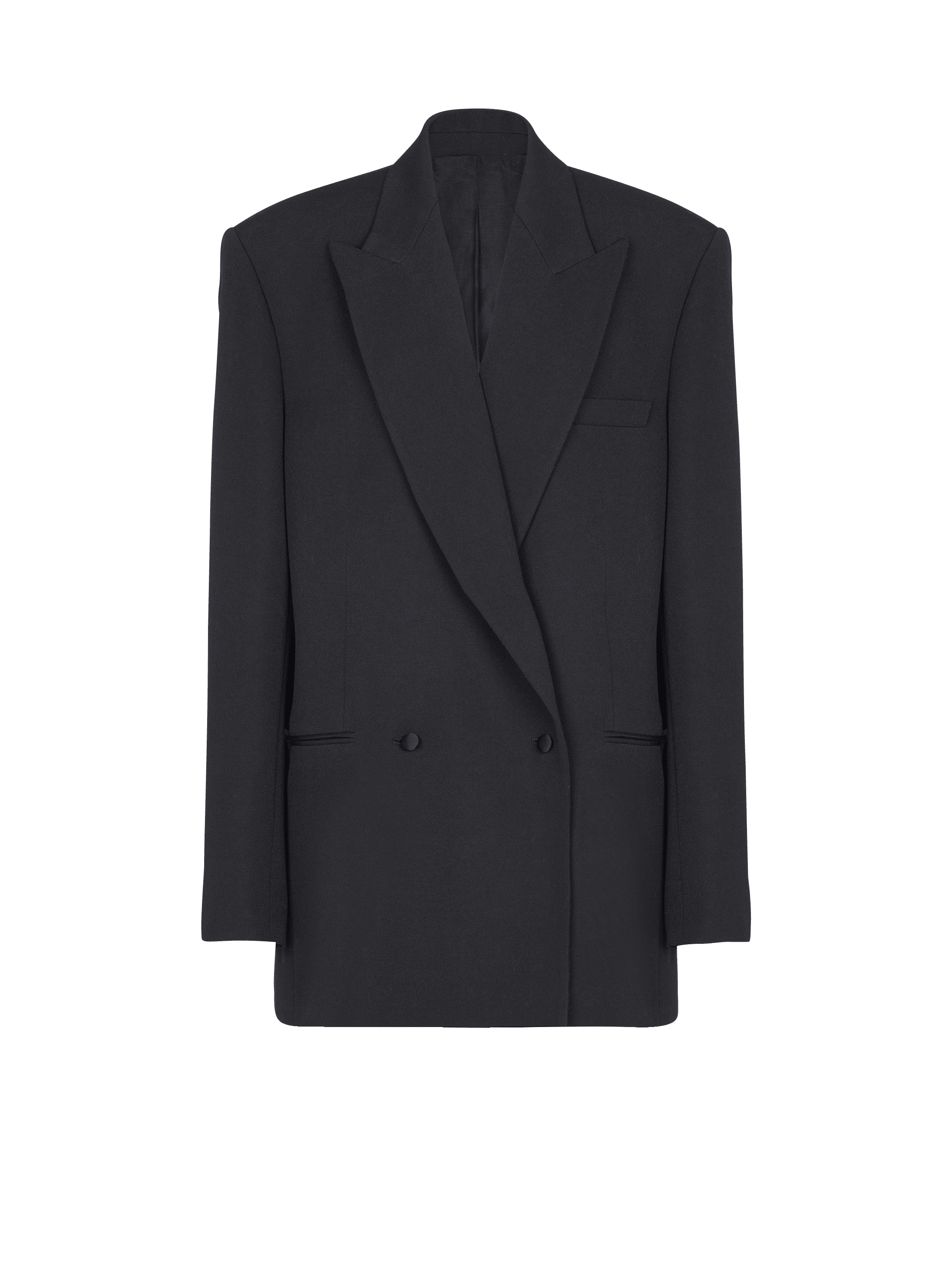 Oversized grain de poudre jacket