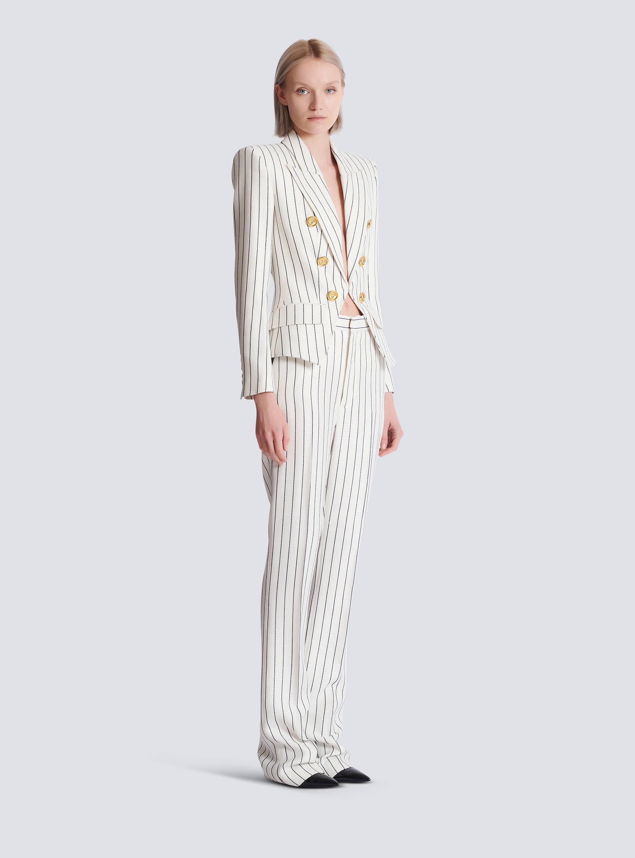 6-button pinstripe jacket