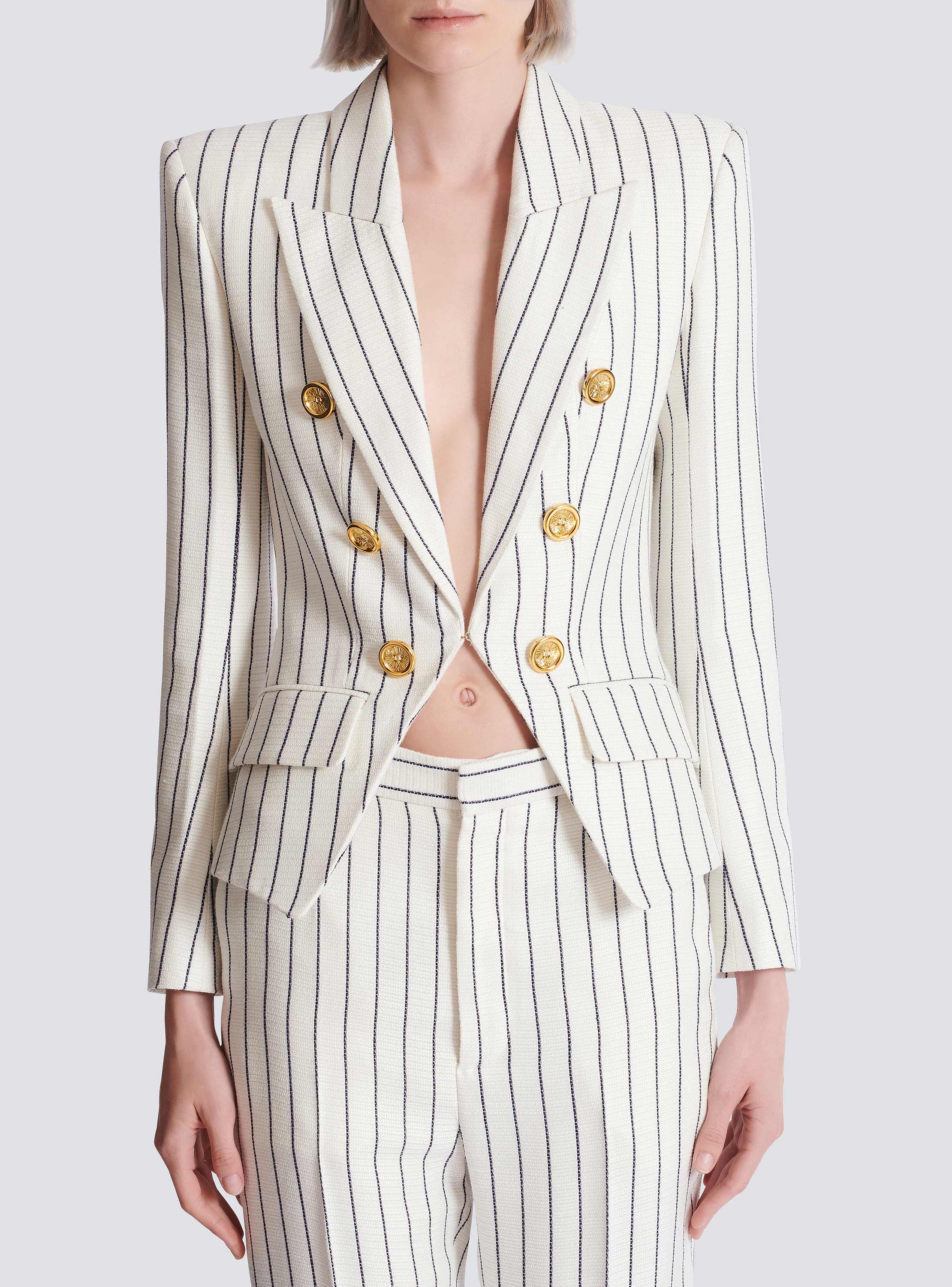 6-button pinstripe jacket
