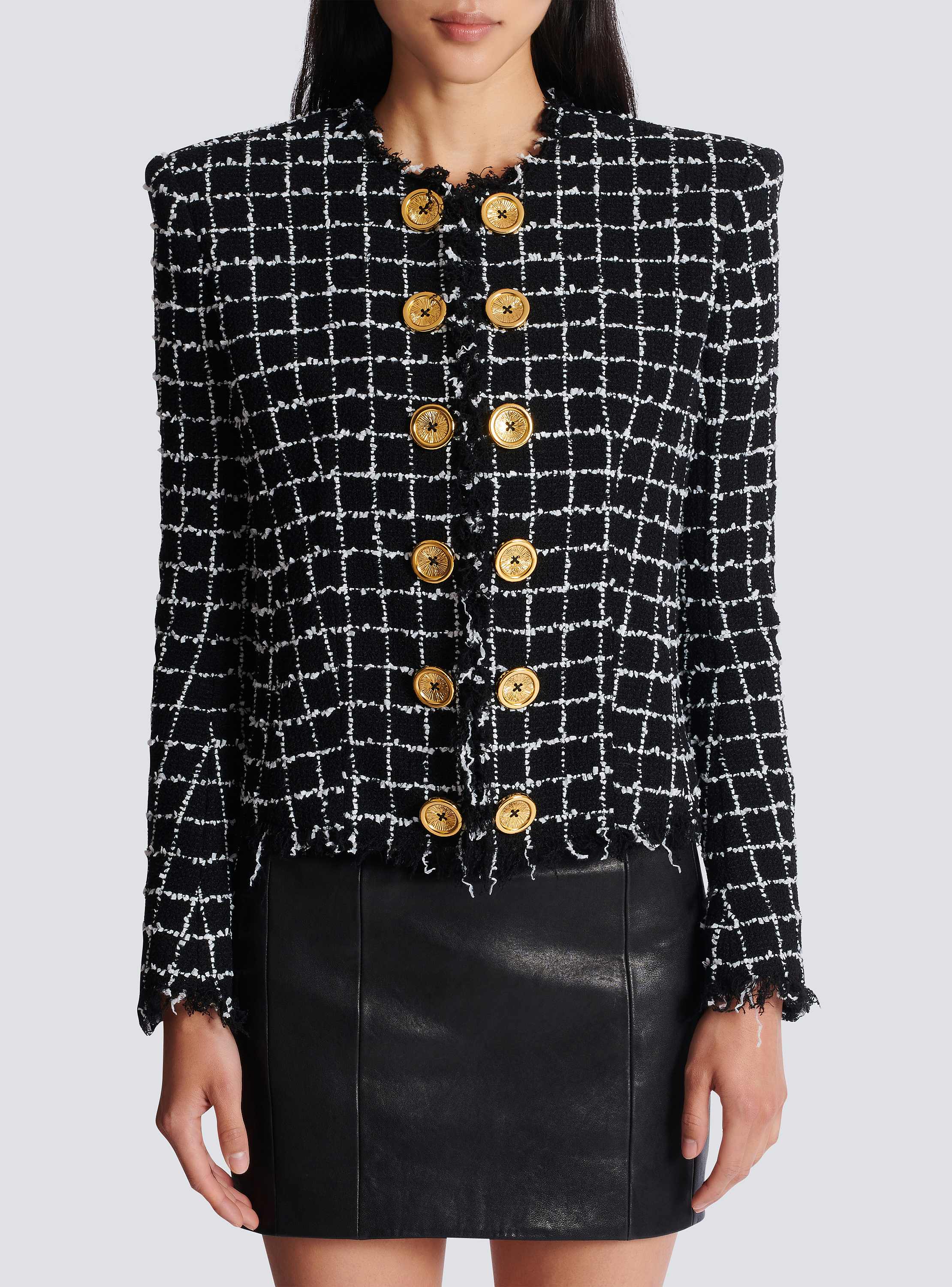 Cropped tweed jacket 