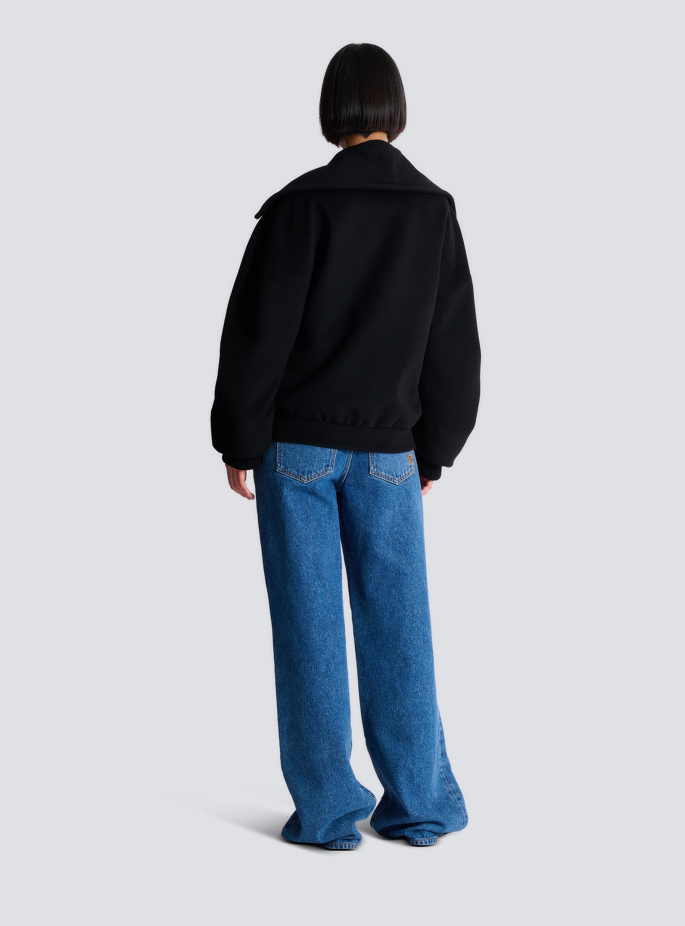 Wool 4-buttons pea coat