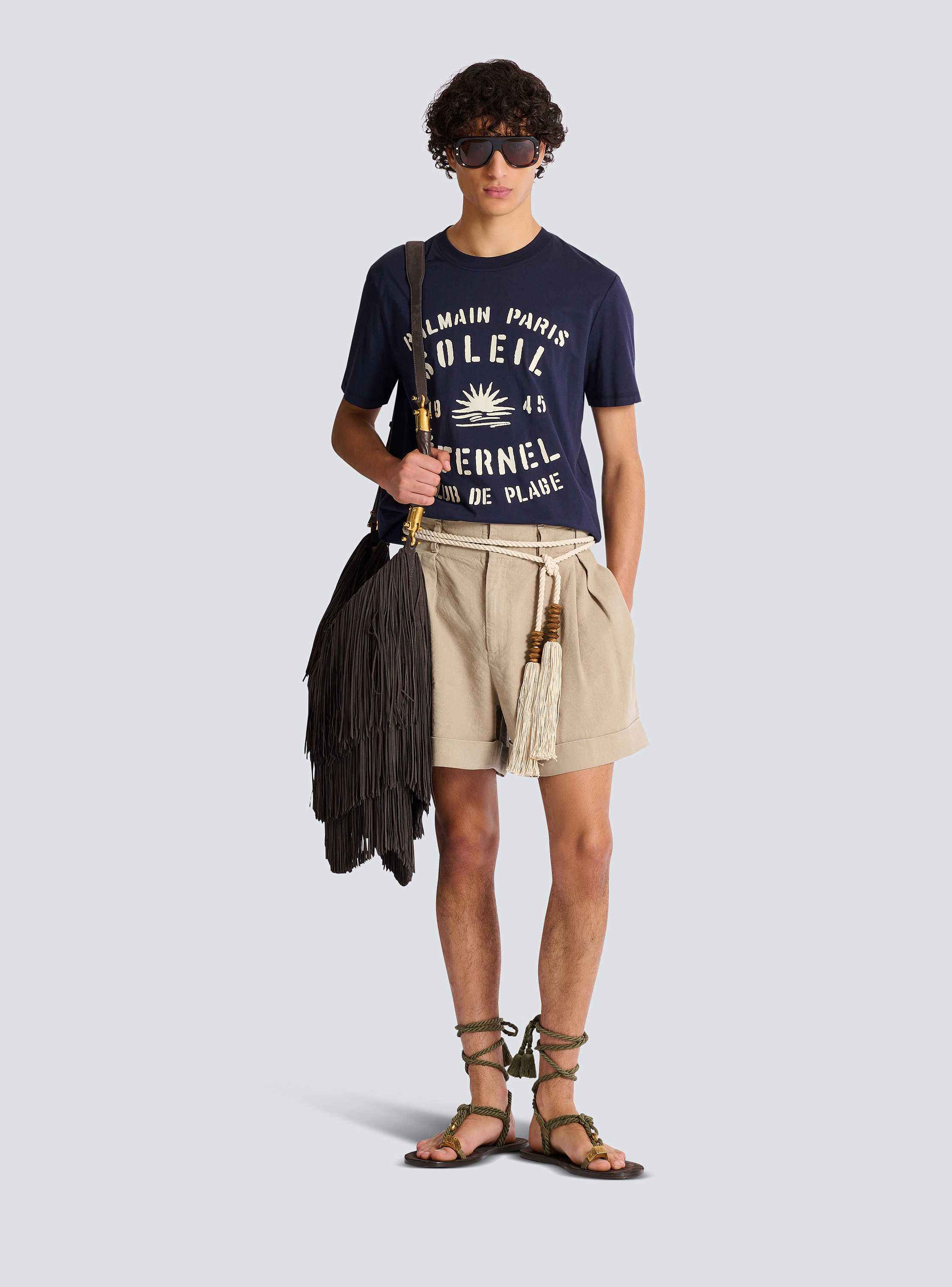 Flocked Balmain Soleil T-shirt