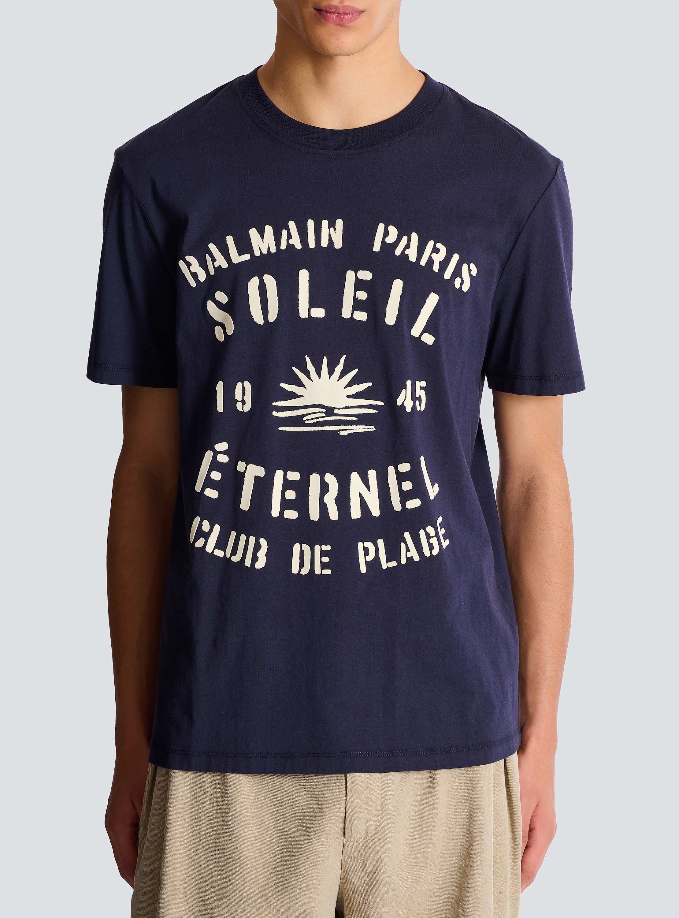 Flocked Balmain Soleil T-shirt