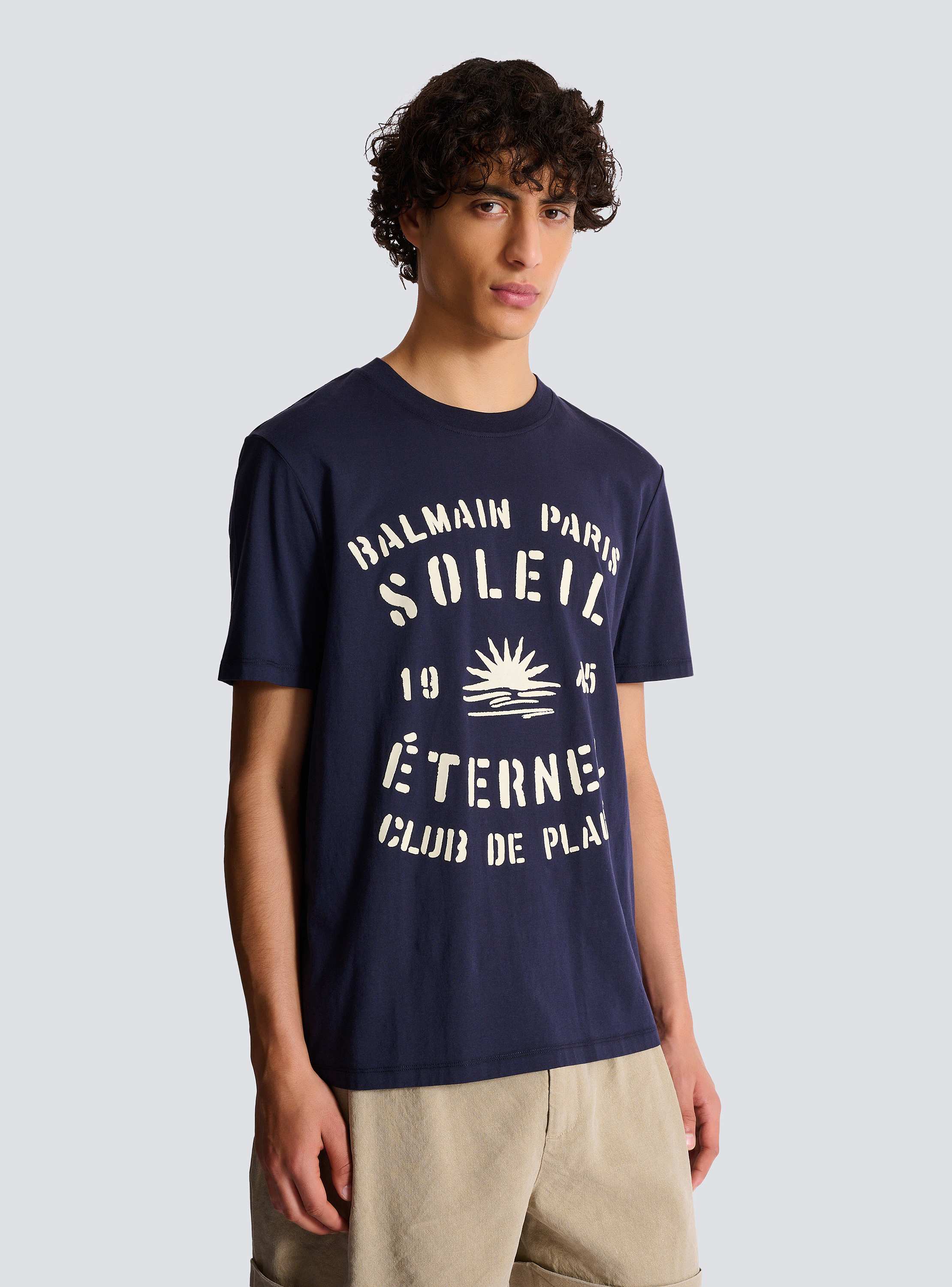 Flocked Balmain Soleil T-shirt
