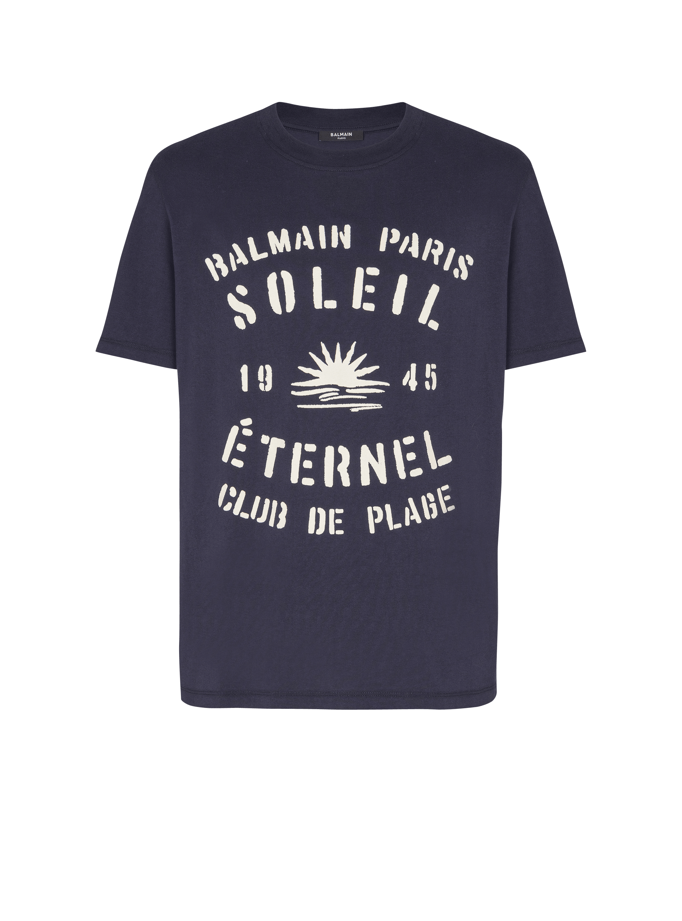 Flocked Balmain Soleil T-shirt