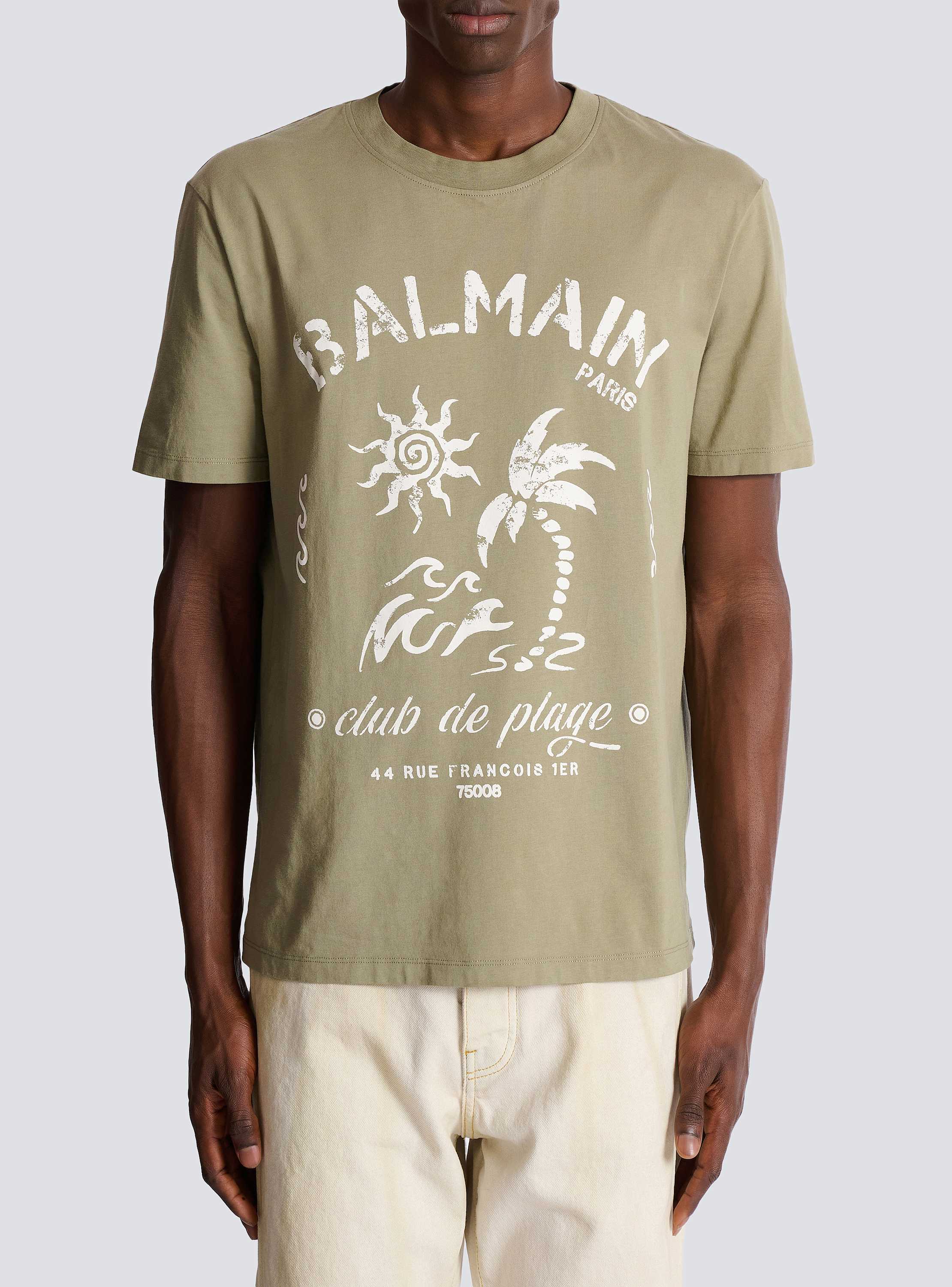 T-shirt with Balmain Plage print