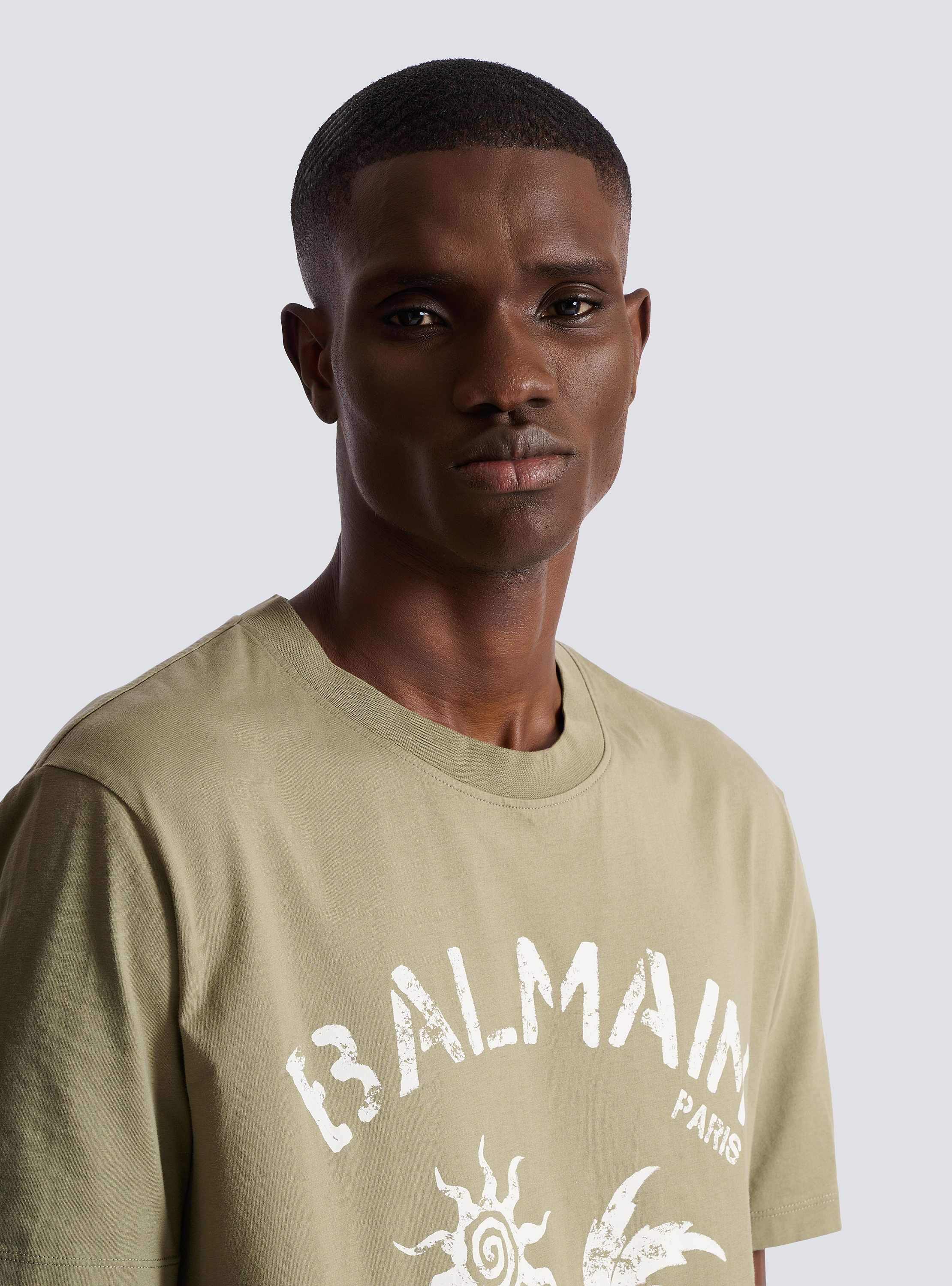 T-shirt with Balmain Plage print