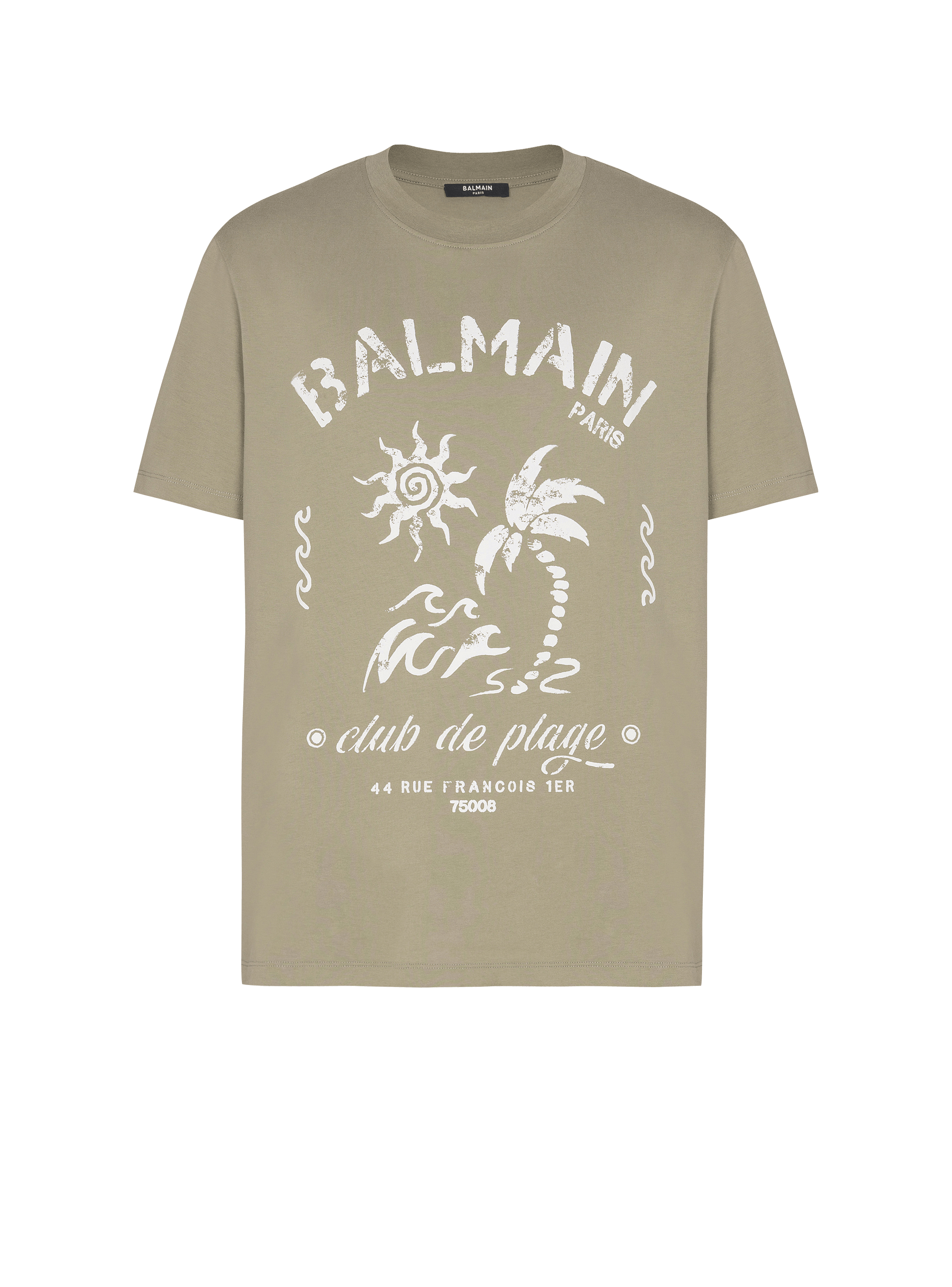 T-shirt with Balmain Plage print
