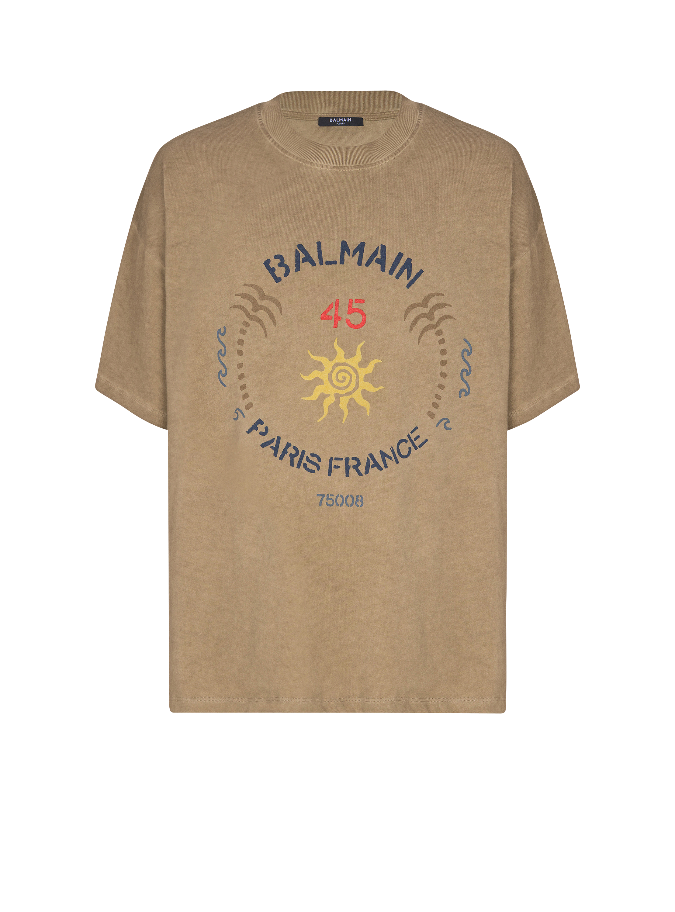 T-shirt with Balmain Club print