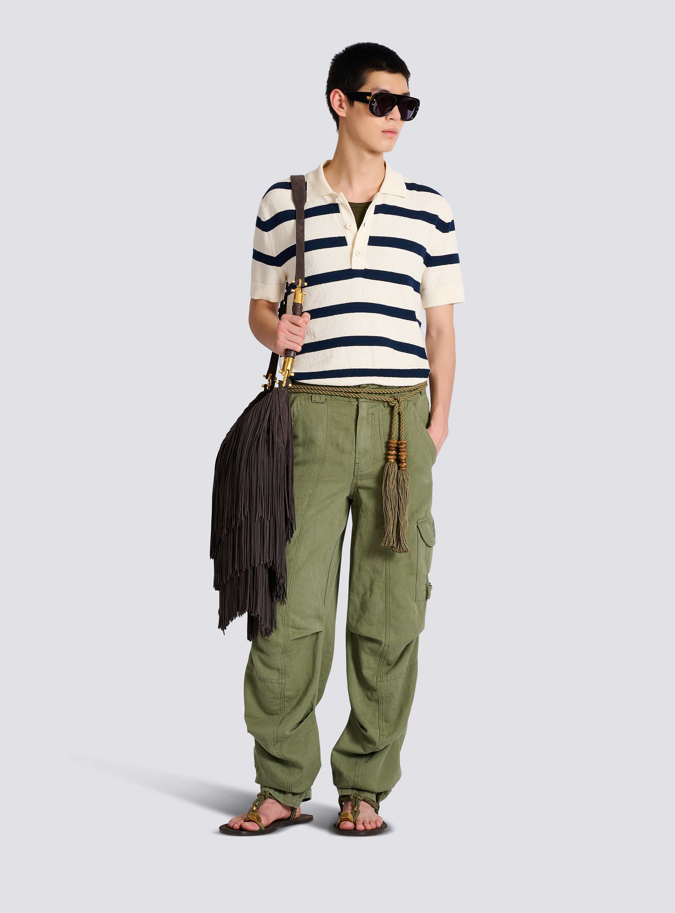 Cotton Balmain Marini&egrave;re polo 