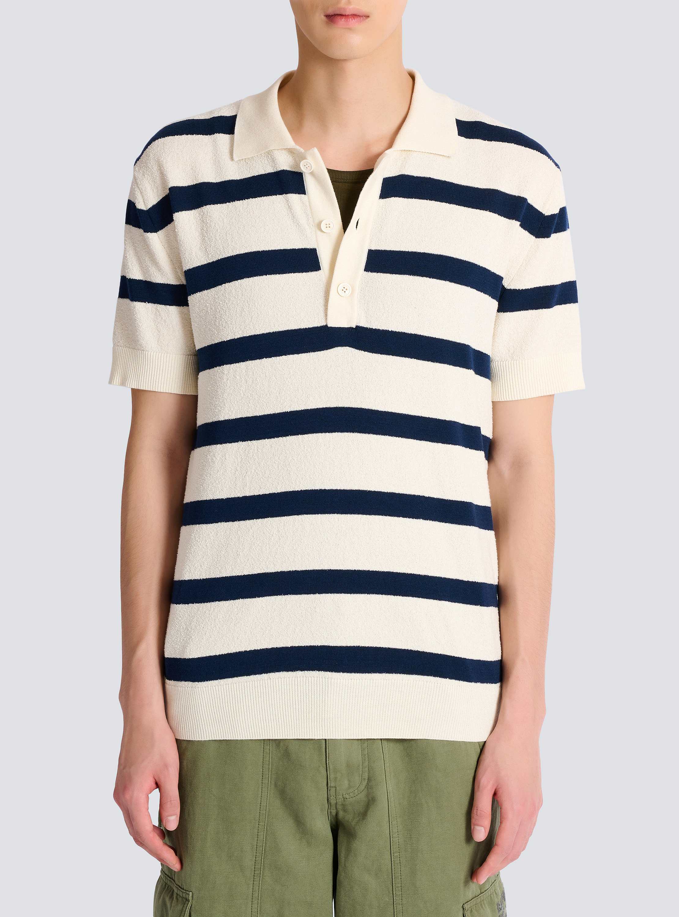 Cotton Balmain Marini&egrave;re polo 