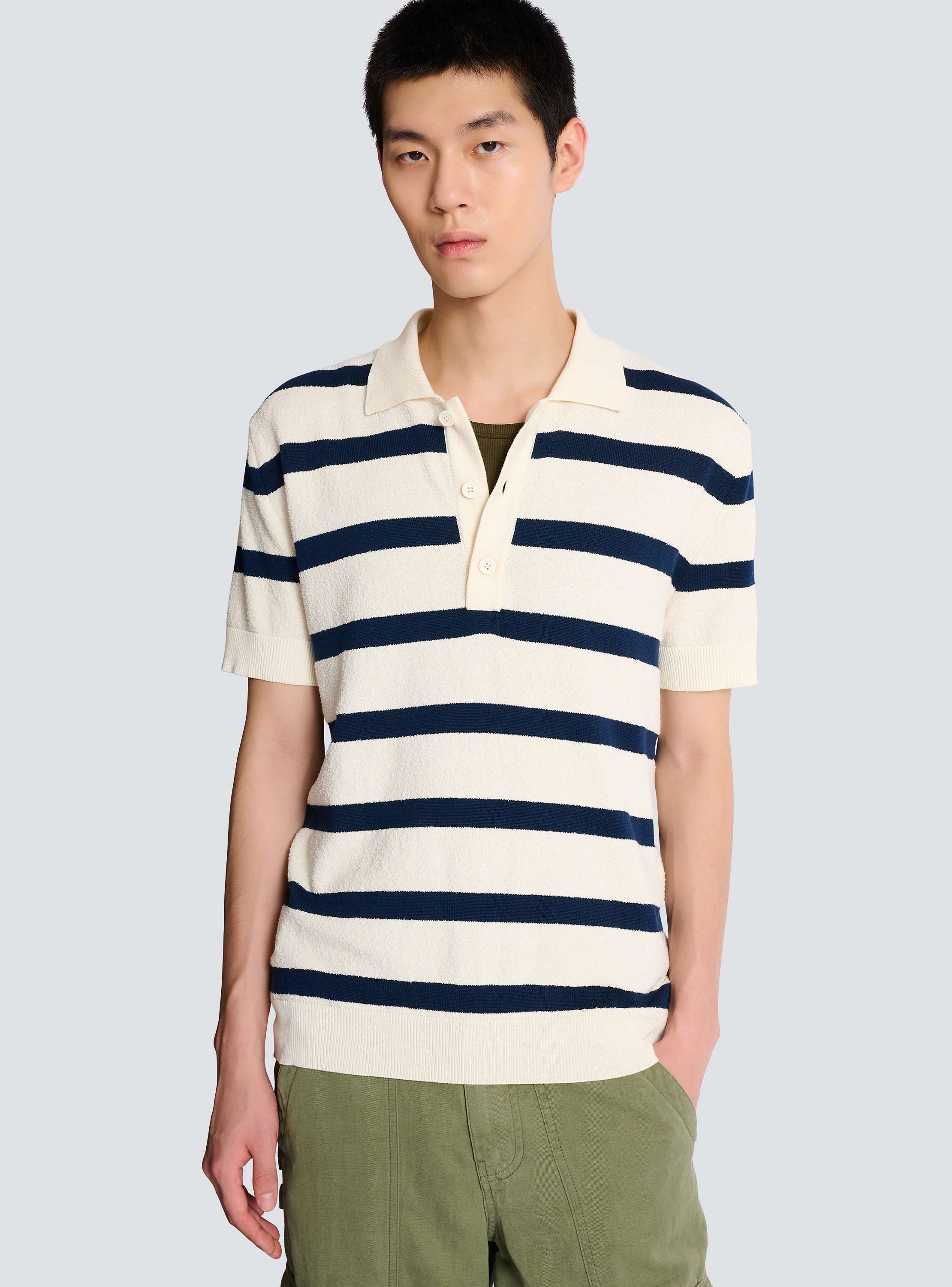 Cotton Balmain Marini&egrave;re polo 