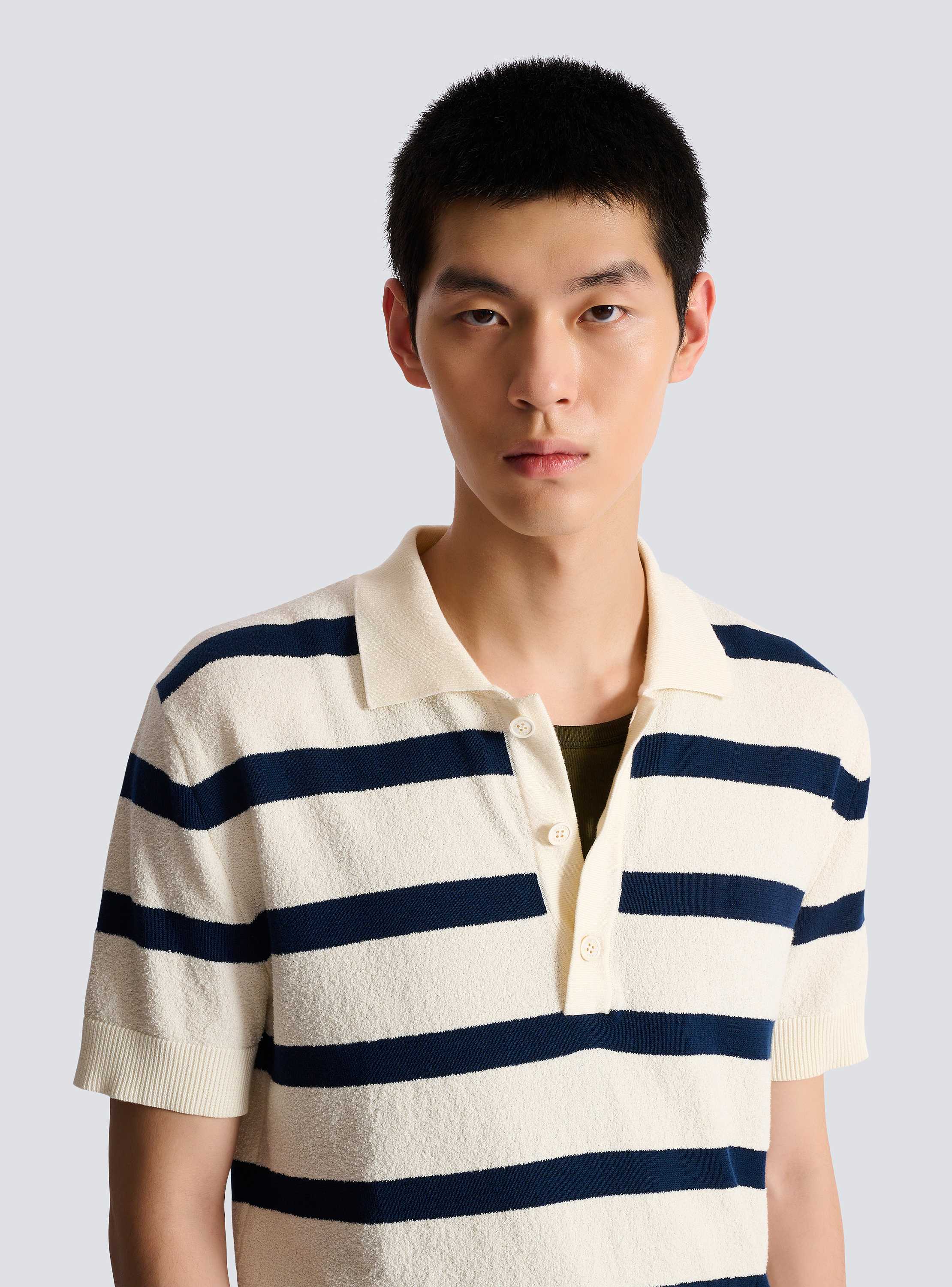 Cotton Balmain Marini&egrave;re polo 